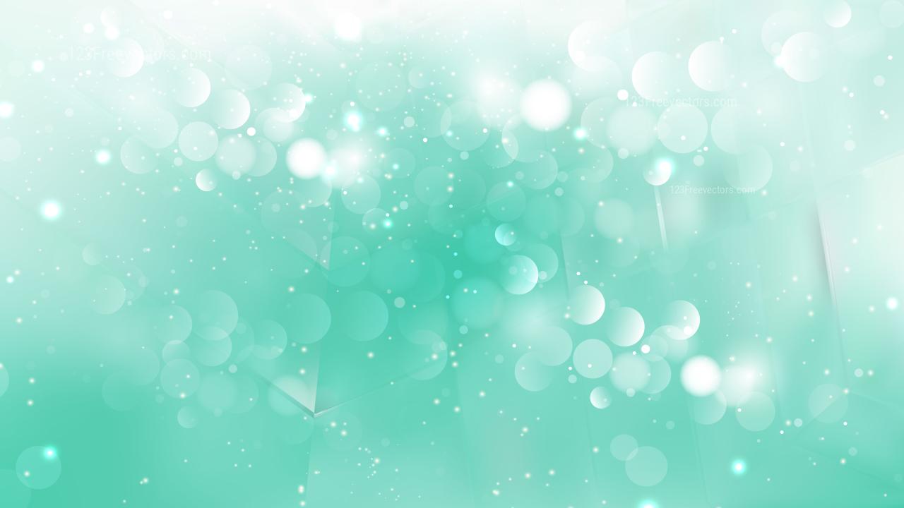 1280x720 Abstract Mint Green Bokeh Background Vector