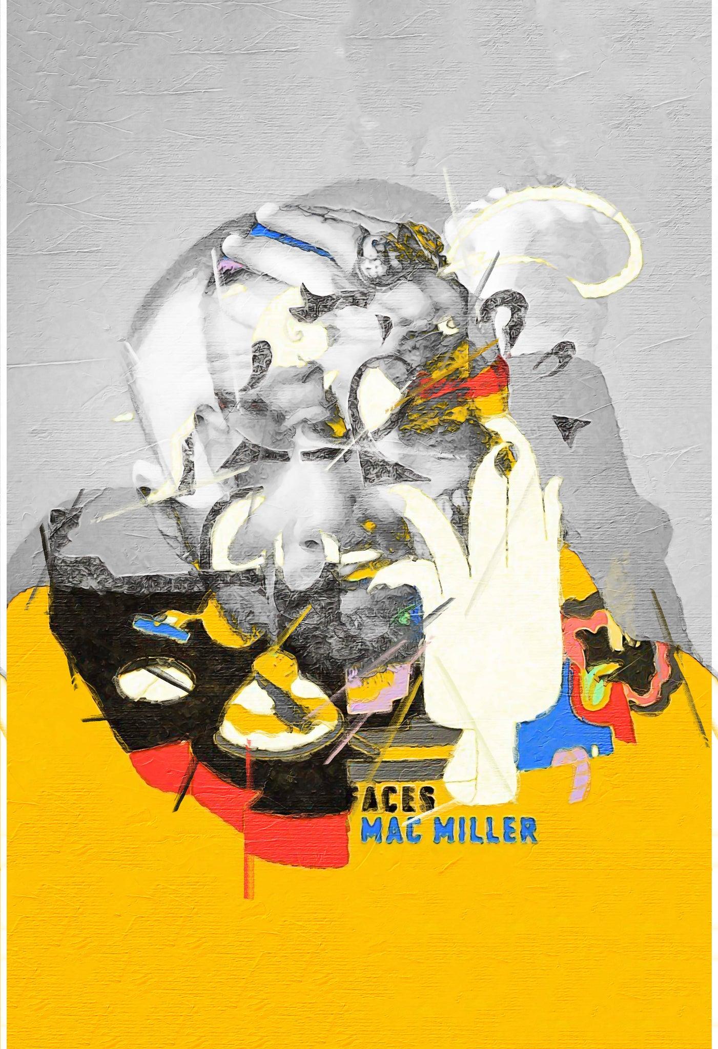 1401x2048 Mac Miller Faces x Circles Combination