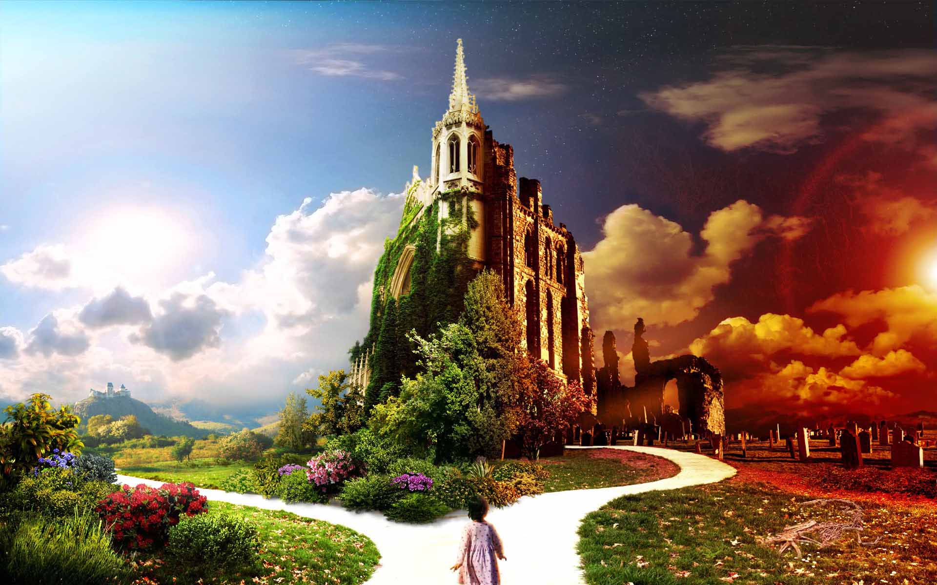 1920x1200 Castle HD Wallpaper