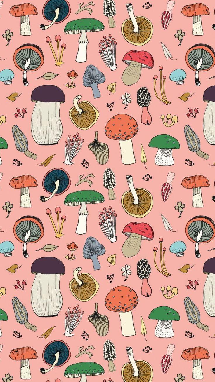 736x1309 Pink Mushroom Surface Design. Witchy wallpaper, Phone wallpaper patterns, Trippy wallpaper