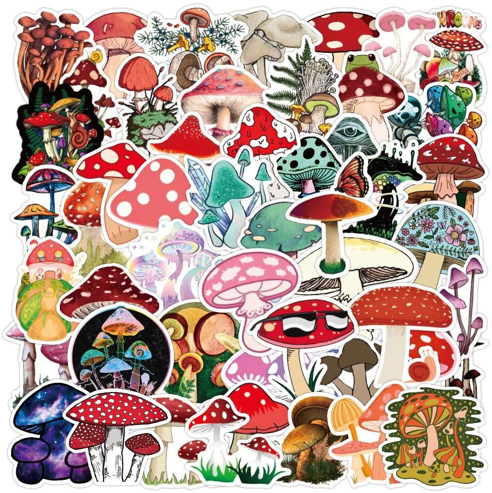 970x971 Buy 100pcs Aesthetic Mushroom Stickers Pack for Water Bottle, Cute Vinyl Waterproof Decals for Laptop Scrapbooking Journaling Hydroflask Bicycle Car Phone, Mushroom Decor Gifts for Adults Teens Girls Boys Online in Turkey. B08XZRF6CV