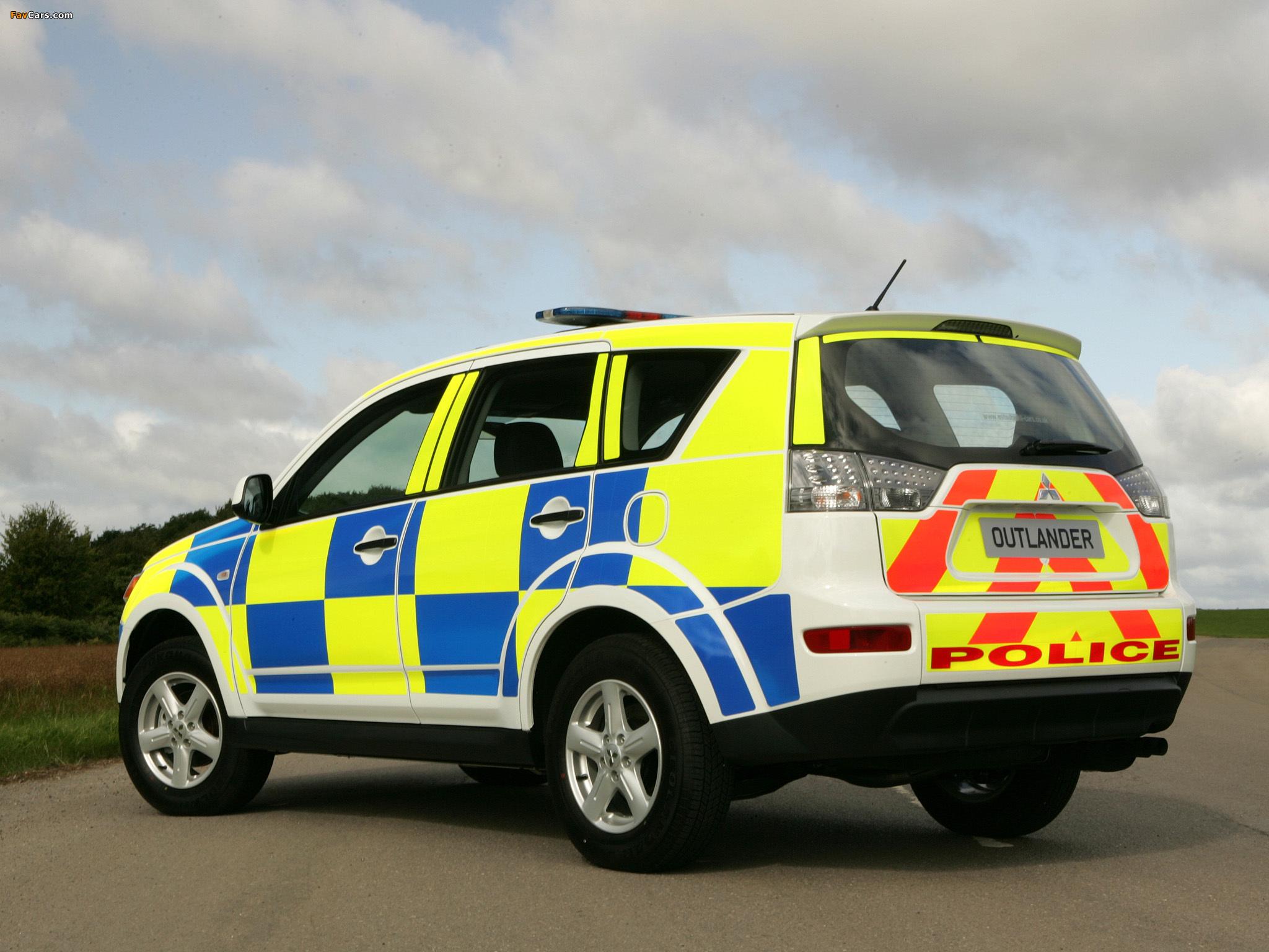 2048x1536 Mitsubishi Outlander UK Police 2007–09 wallpaper (2048x1536)