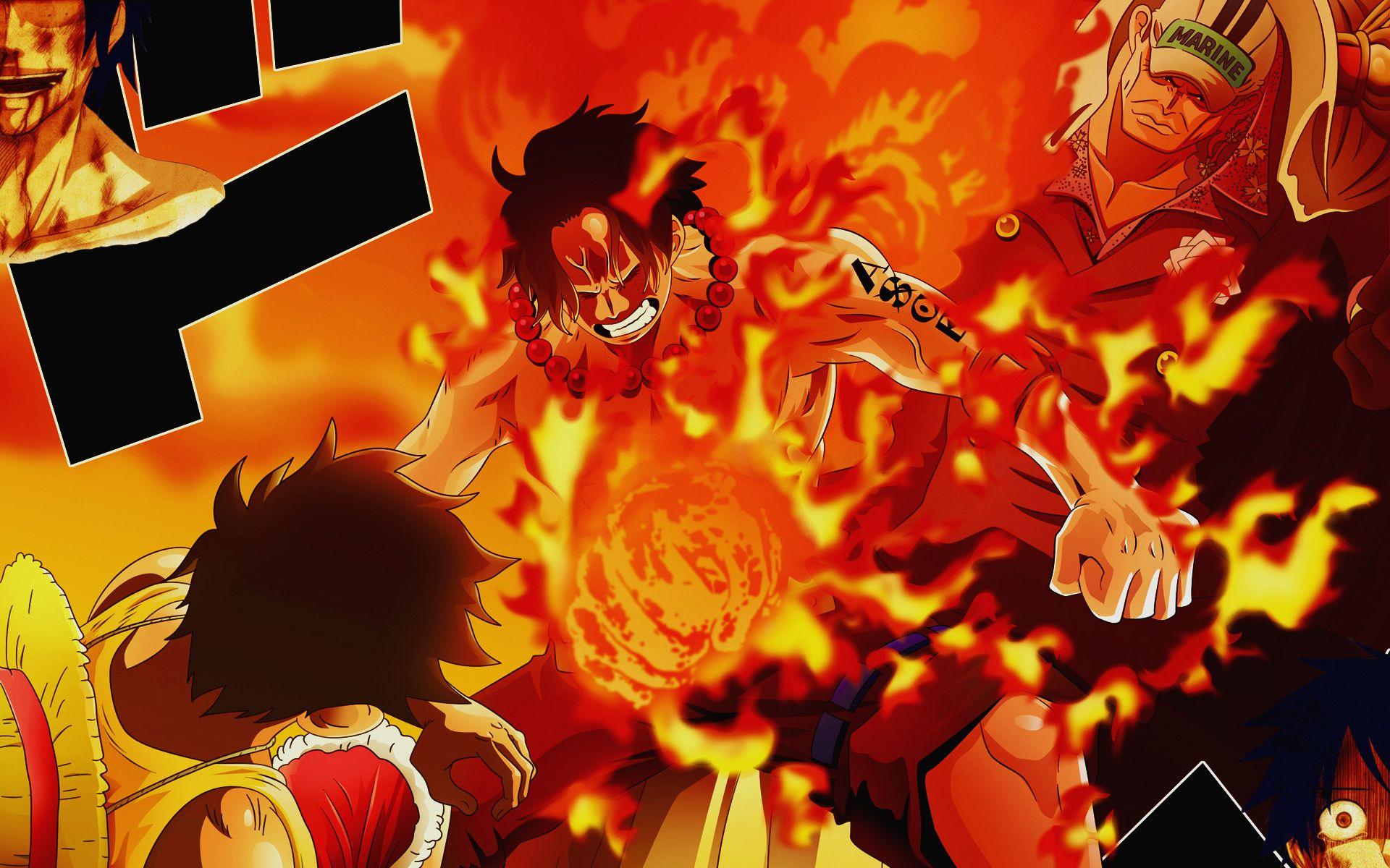 1920x1200 One Piece Ace Wallpaper