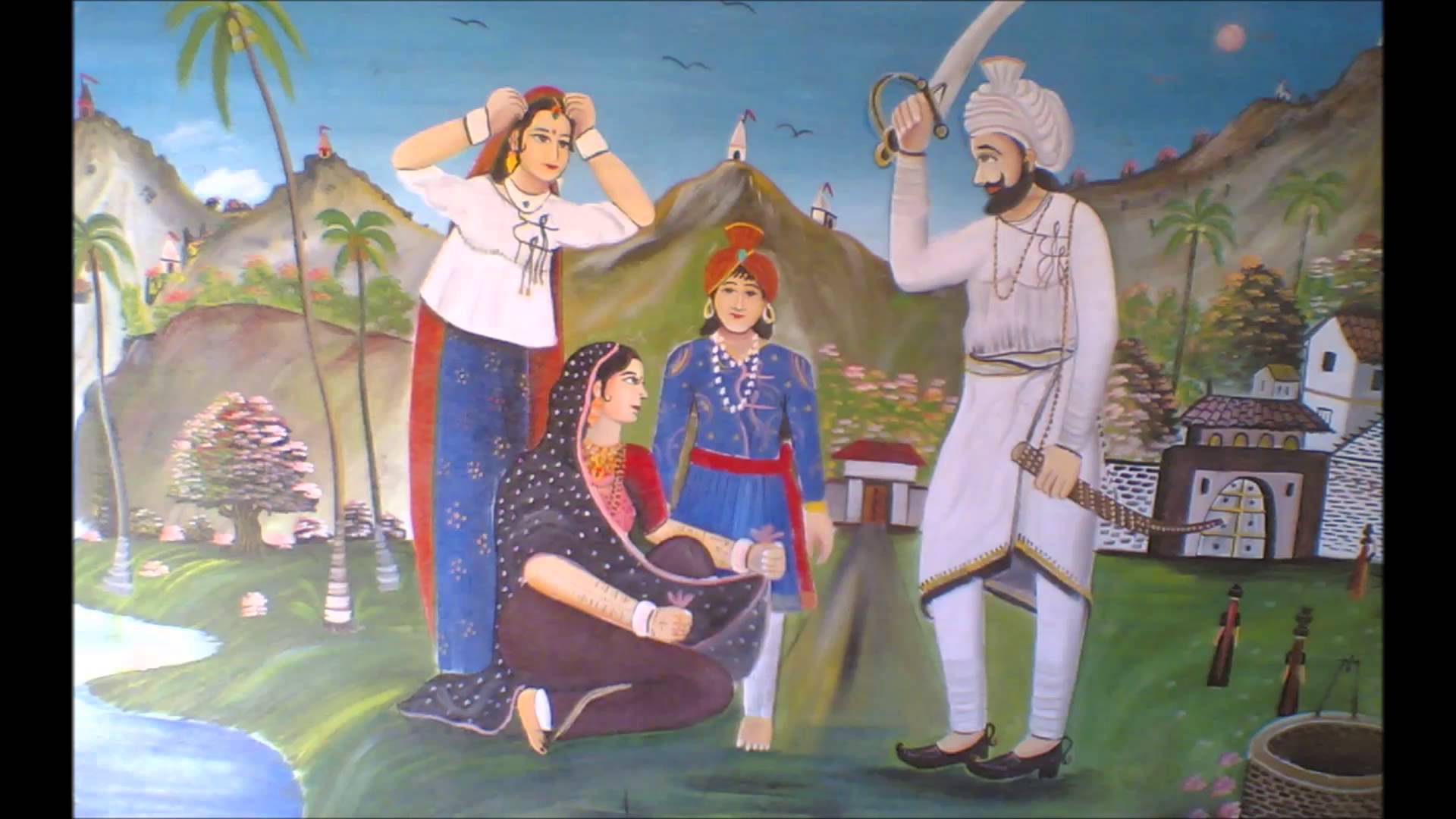 1920x1080 Rajasthani Painting Wallpaper Bodar Wallpaper & Background Download