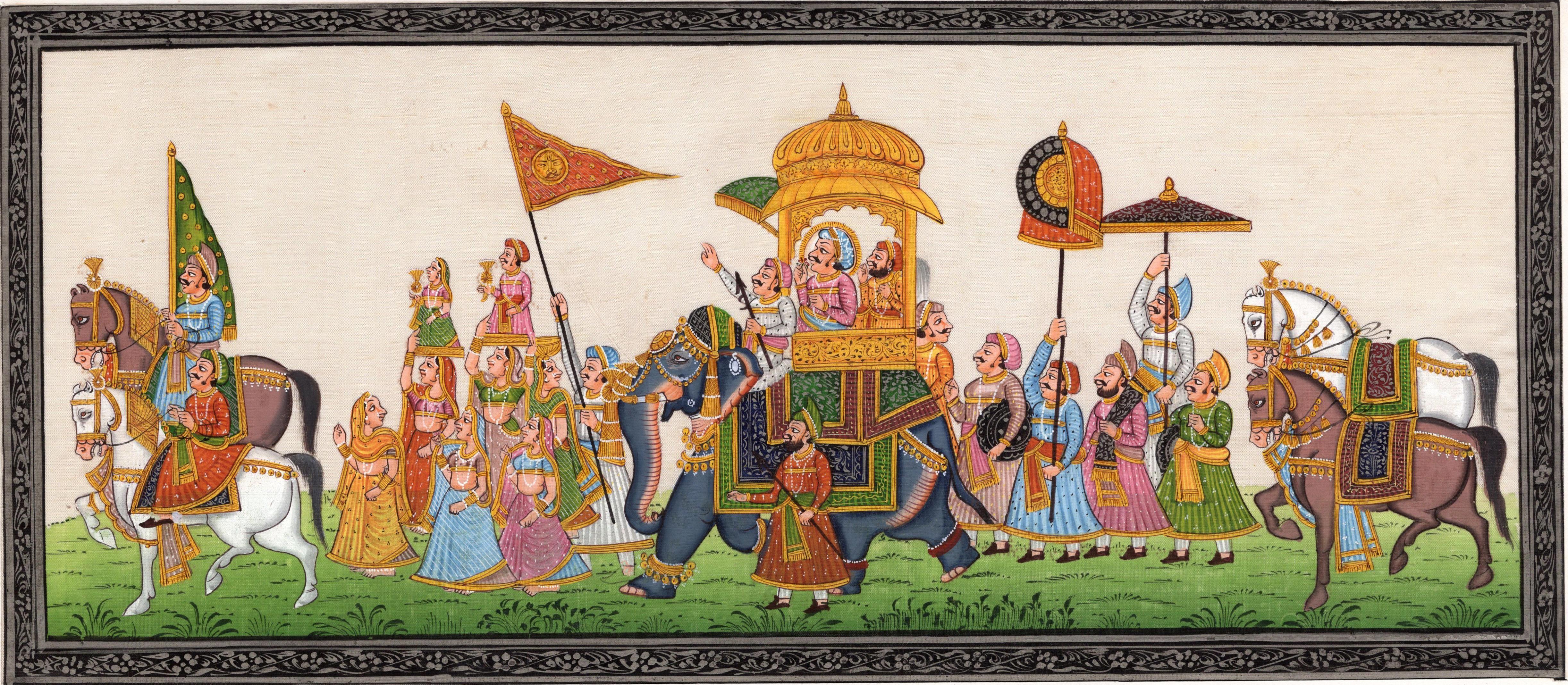 4890x2137 Charming Rajasthani Artwork
