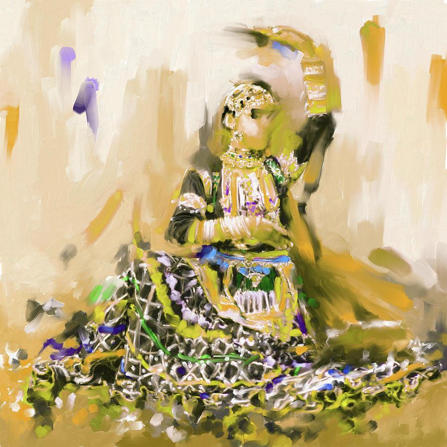 900x900 Rajasthani Dancer 436 3 Painting
