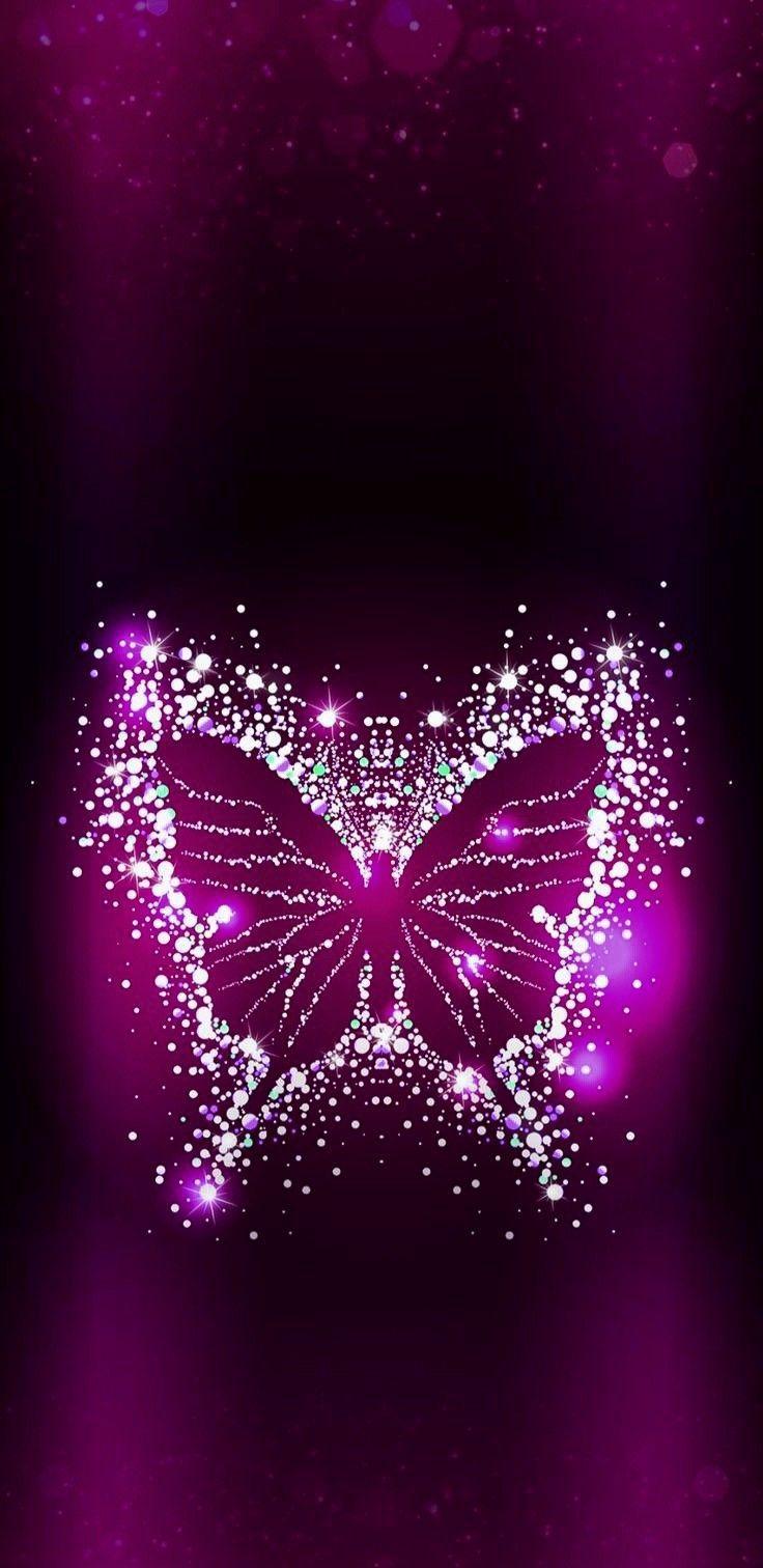 736x1512 MOTYLEK. Purple, Butterfly, Purple