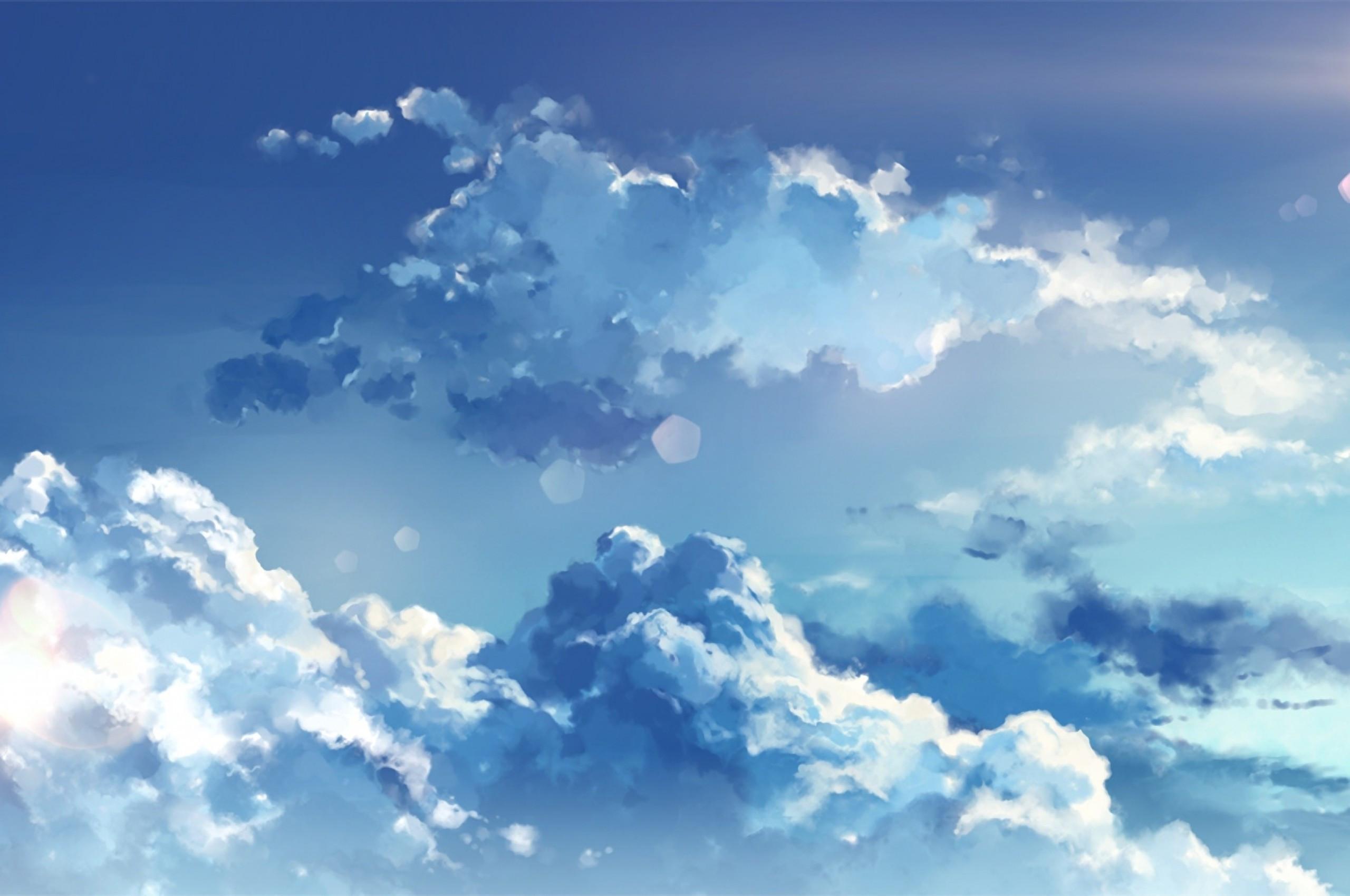 2560x1700 Download 2560x1700 Anime Clouds, Sky Wallpaper for Chromebook Pixel