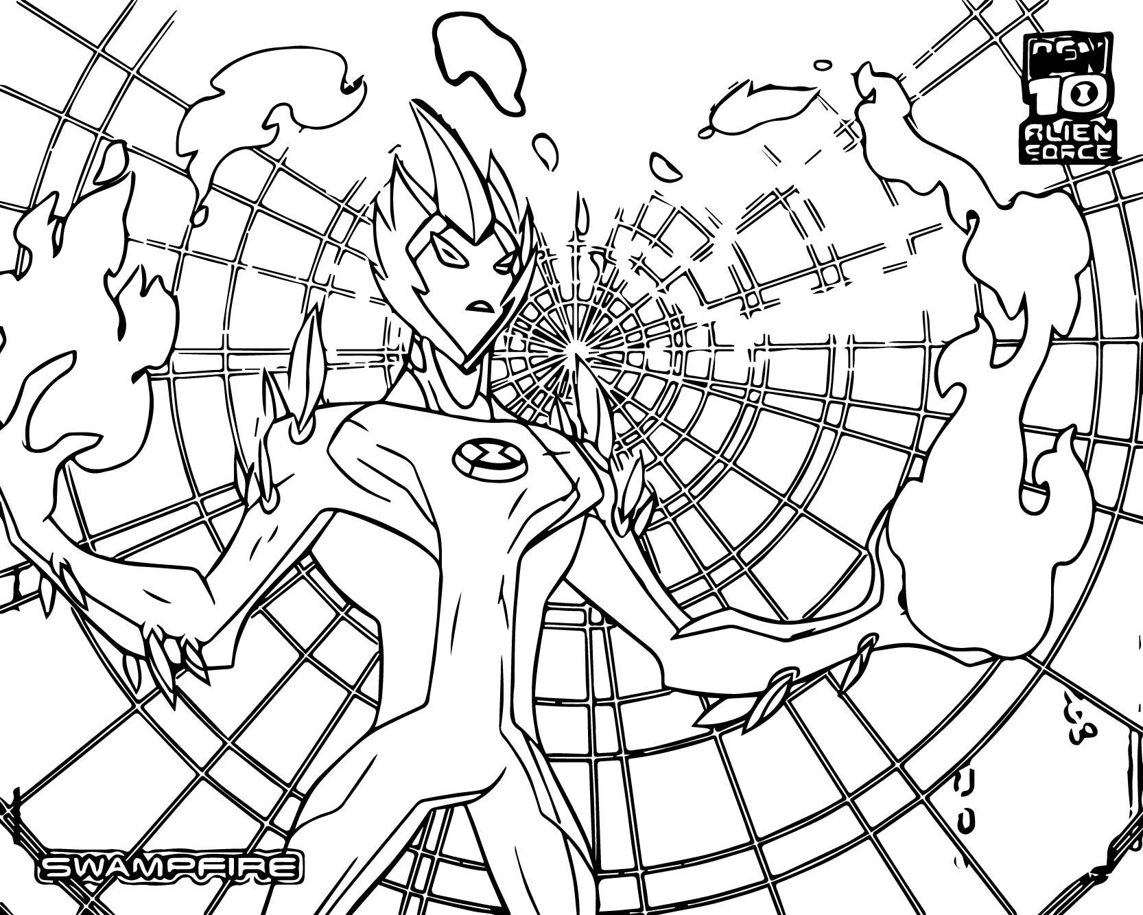 1666x1333 Alien Force Wallpaper Ben 10 Alien Force Coloring Page 10: Alien Force Wallpaper & Background Download