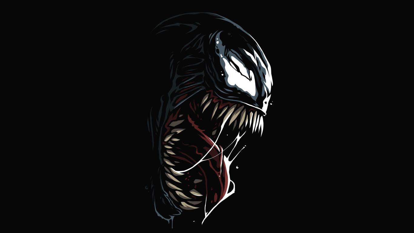 Venom Wallpaper 4K Low poly AMOLED Graphics CGI 6133