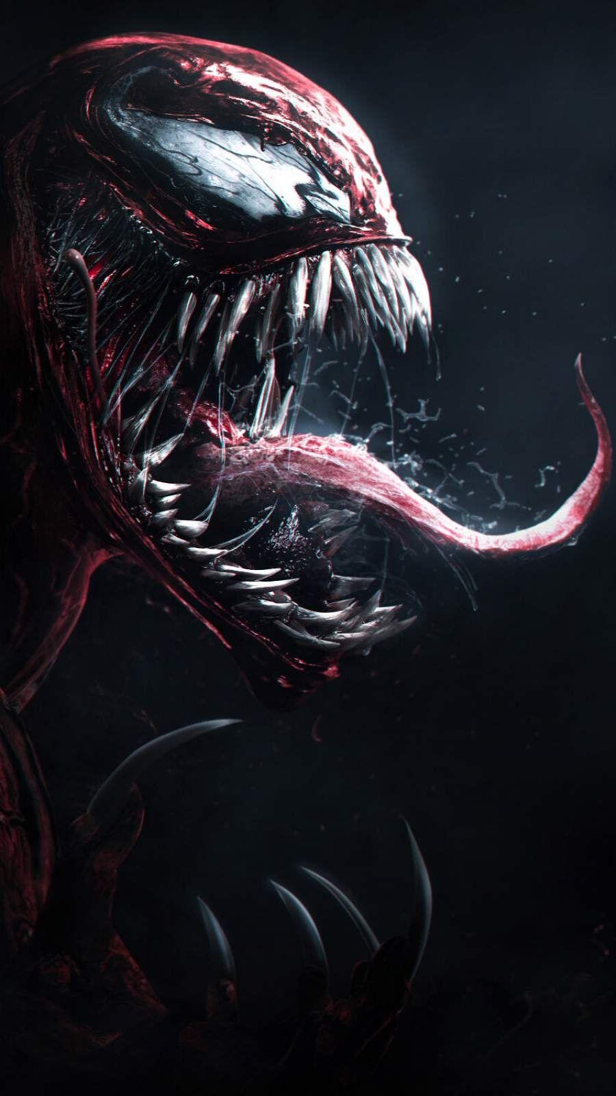 900x1600 Black Venom Wallpaper