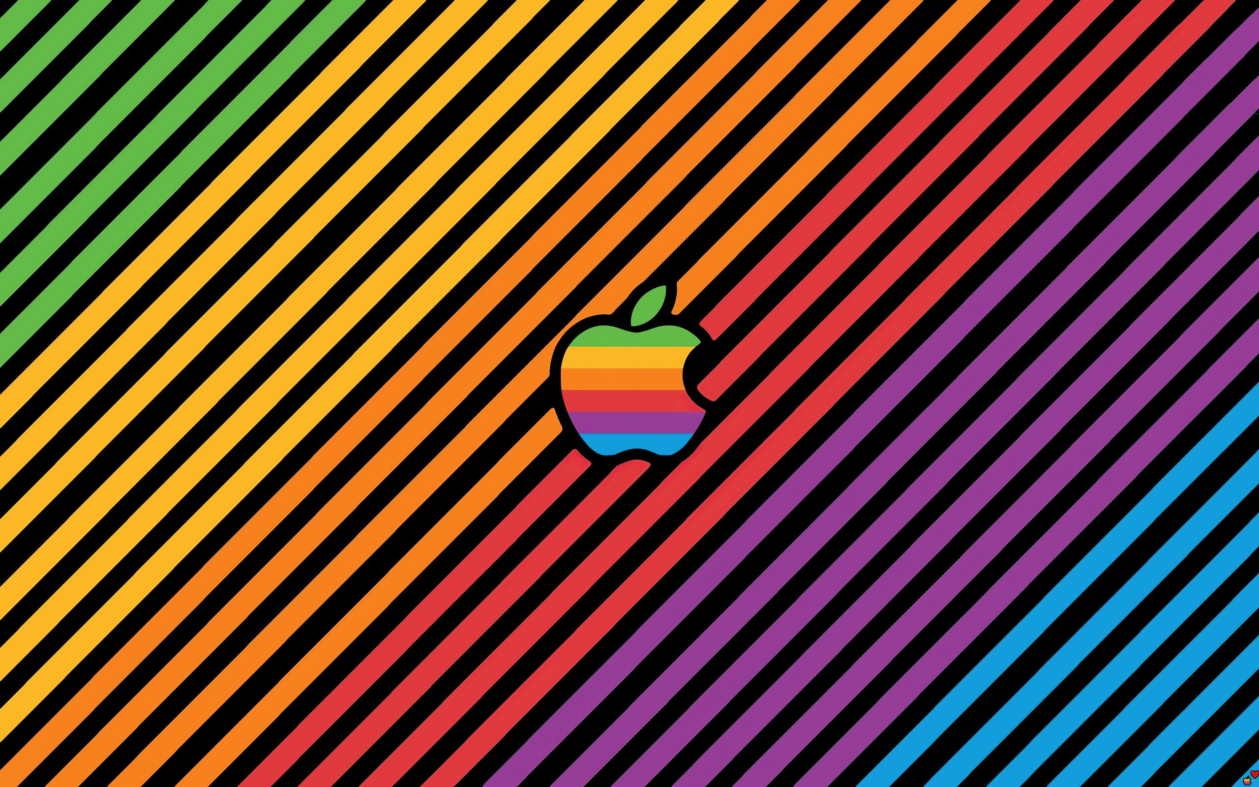 2560x1600 Download 2560x1600 wallpaper apple inc, colorful logo, stripes, dual wide, widescreen 16: widescreen, 2560x1600 HD image, background, 26916