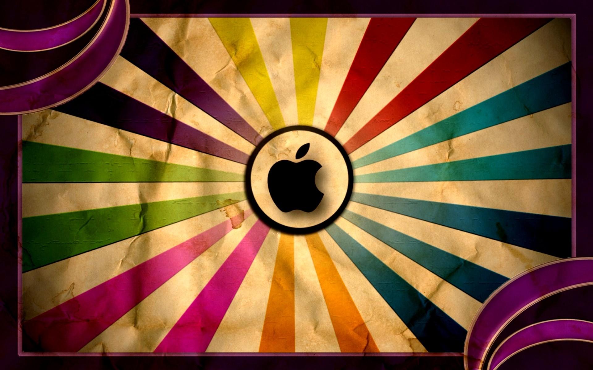1920x1200 Digital Art Apple Inc. Logo Colorful
