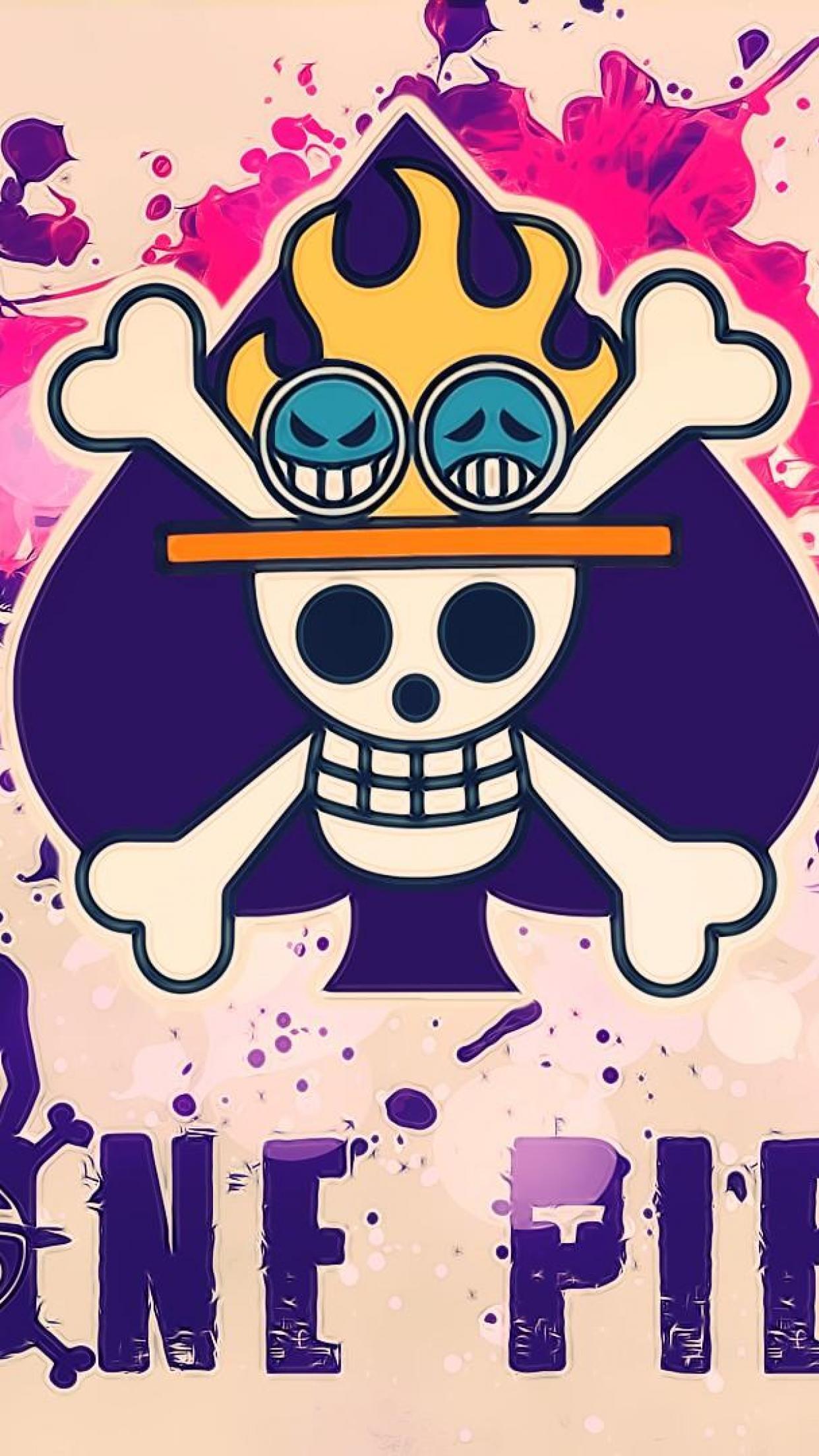 one piece ace iphone wallpaper