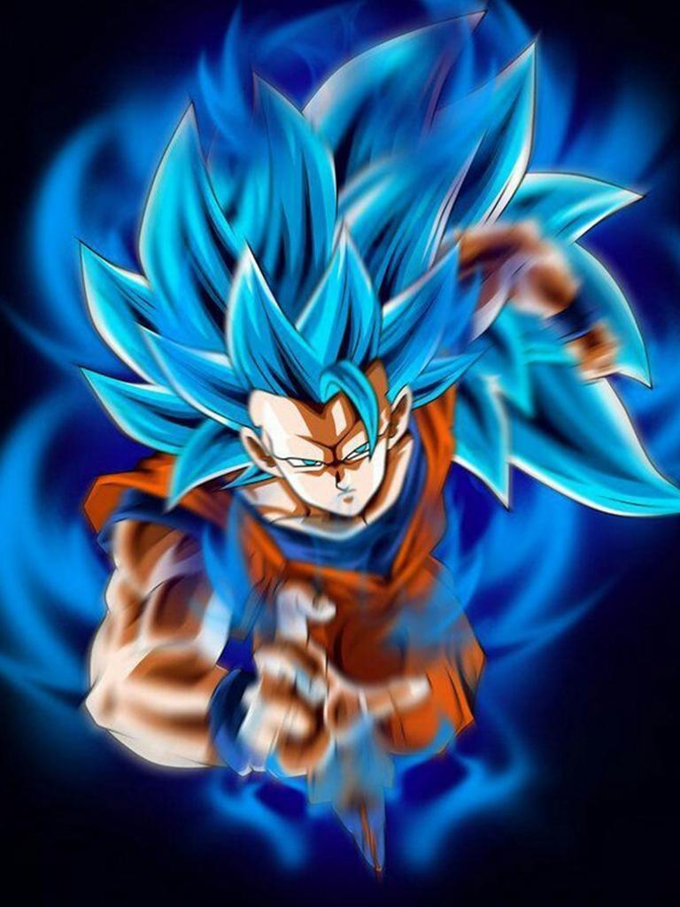 768x1024 Goku SSJ Blue 3 Wallpaper