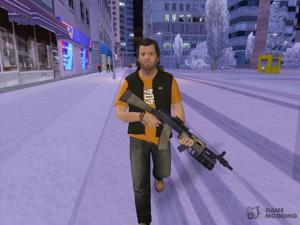 1024x768 Skin HD GTA V Michael De Santa v2 for GTA San Andreas