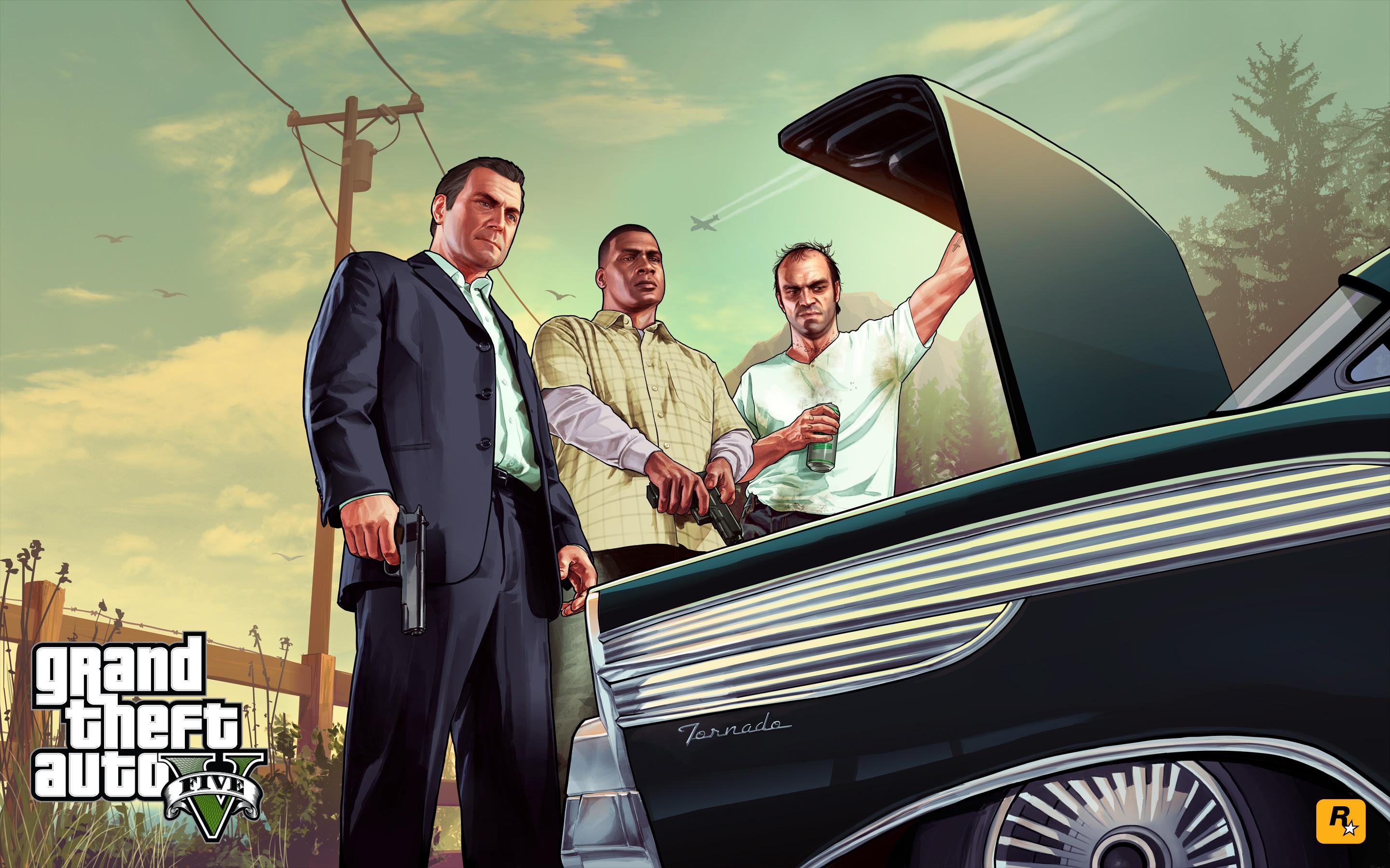2880x1800 Michael De Santa Trevor Philips HD Wallpaper