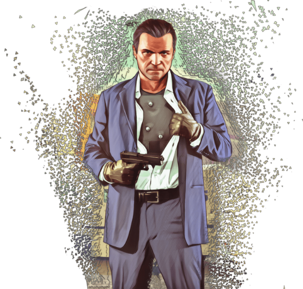 1008x964 michaeldesanta #gta5 #michael #rockstargames V Wallpaper Android HD Clipart Size Png Image