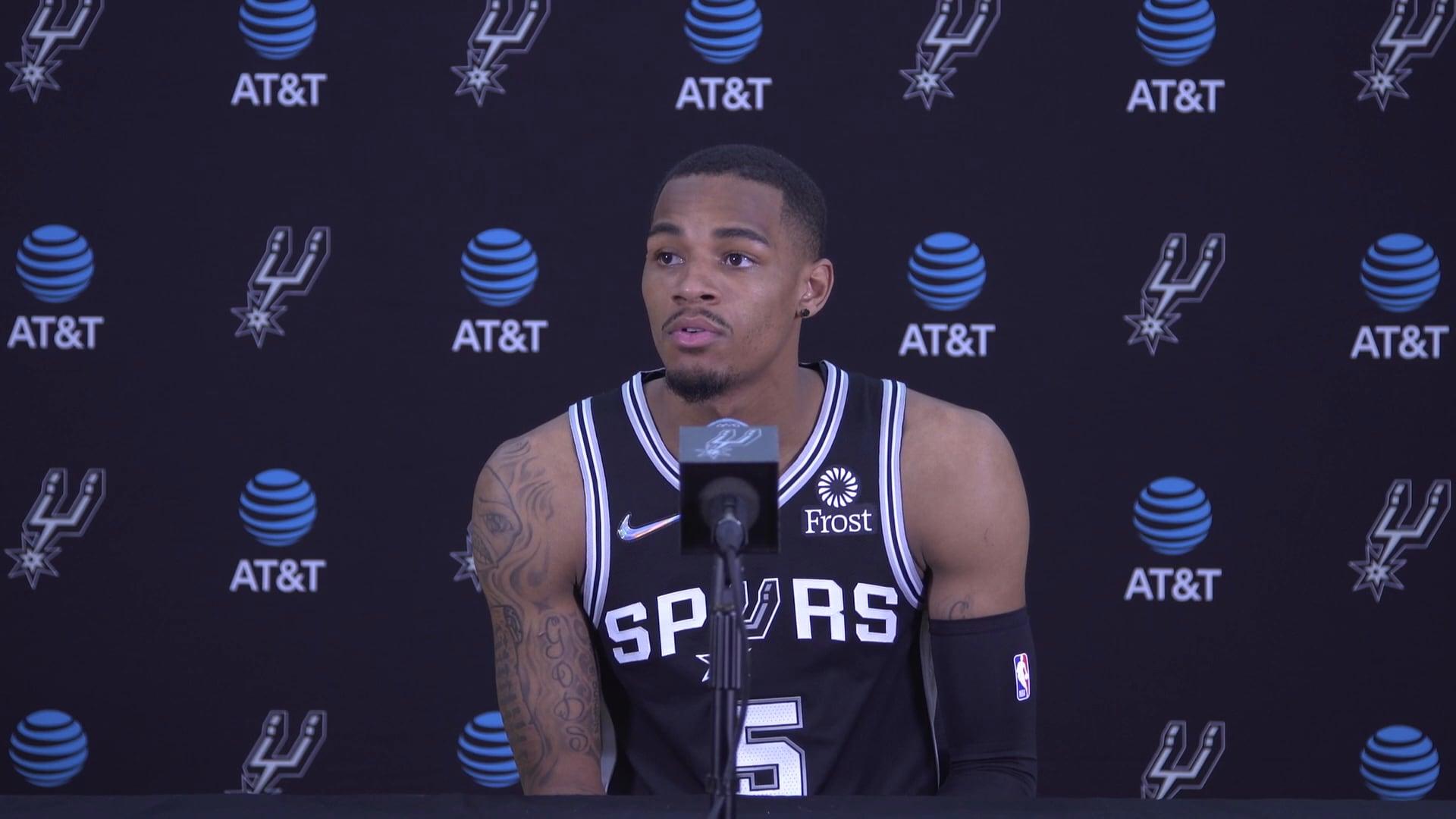 1920x1080 Dejounte Murray Spurs Media Day Availability. San Antonio Spurs