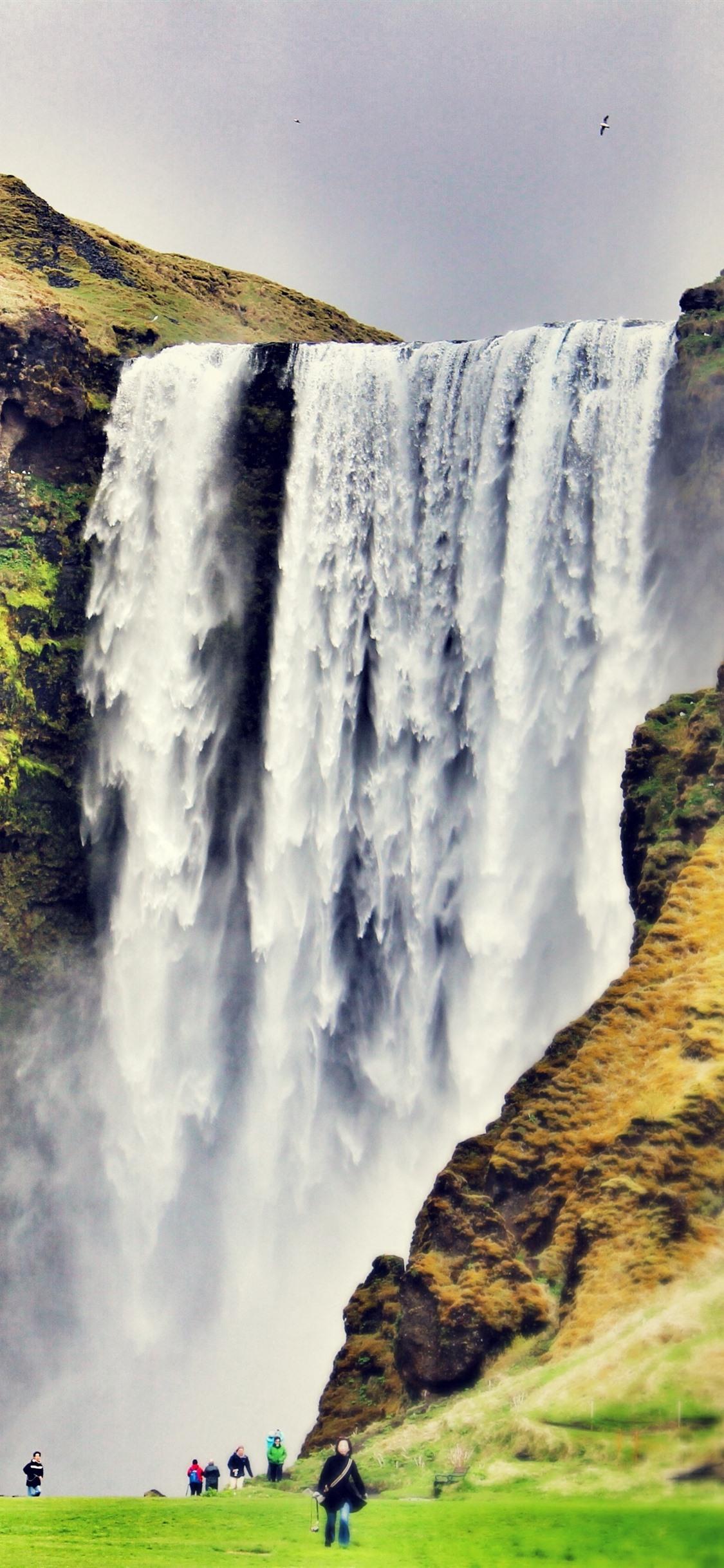 1125x2436 Skogafoss, Waterfall, Iceland 1242x2688 IPhone 11 Pro XS Max Wallpaper, Background, Picture, Image