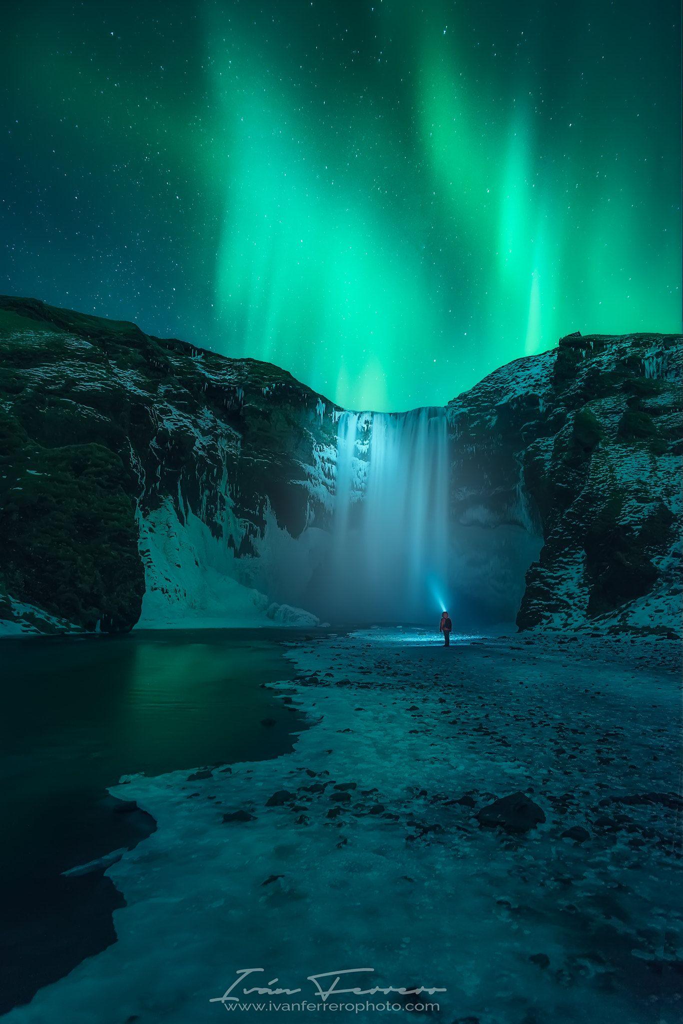 1367x2048 Lightning skogafoss - Northern lights photography, Northern lights wallpaper, iPhone wallpaper sky