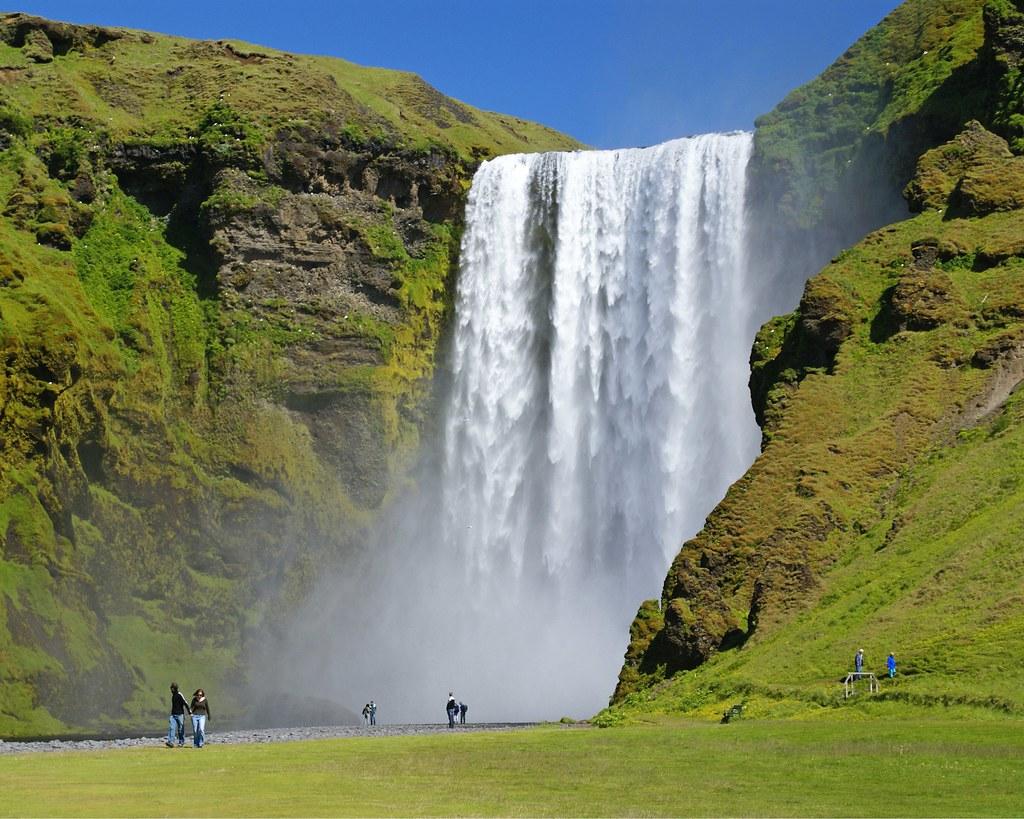 1024x819 Wallpaper: Skogafoss. Skogafoss (waterfall), Iceland ** Wal