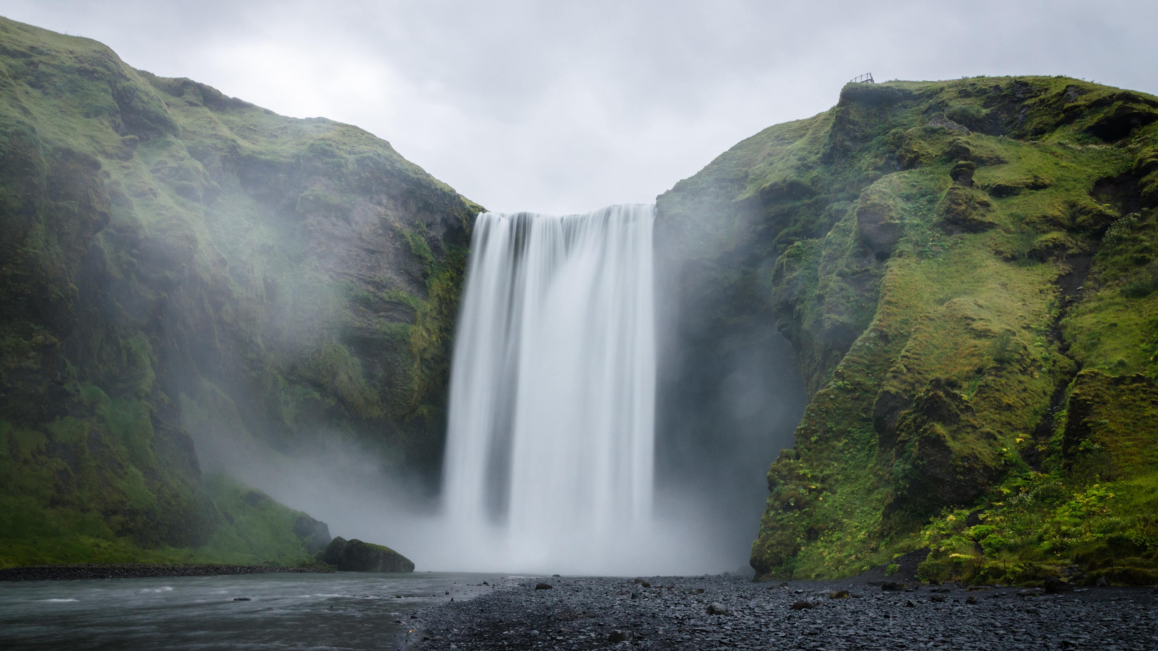 3840x2160 Skogafoss 4K wallpaper for your desktop or mobile screen free and easy to download