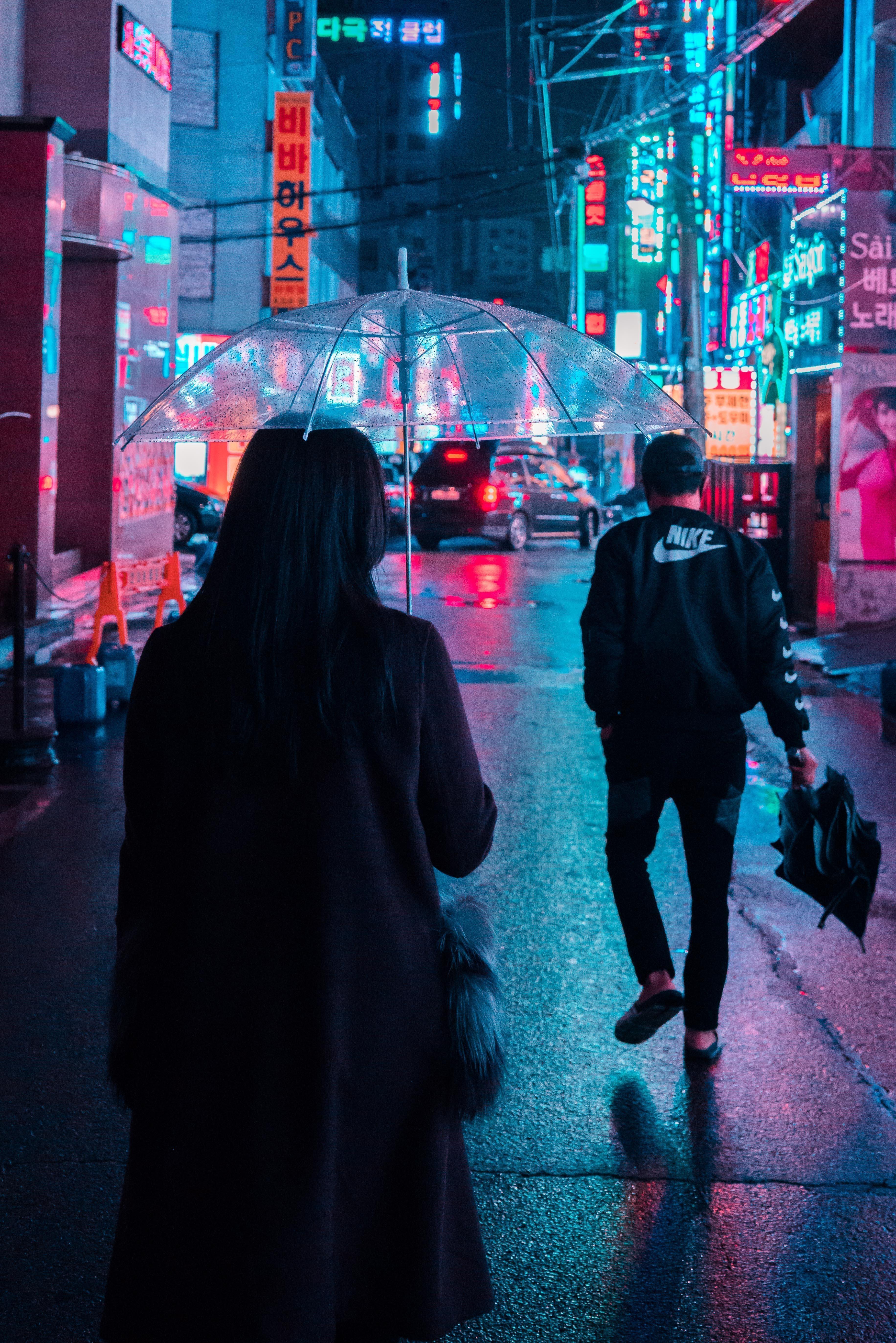 3664x5493 a rainy evening in South Korea. a rainy evening in South Korea
