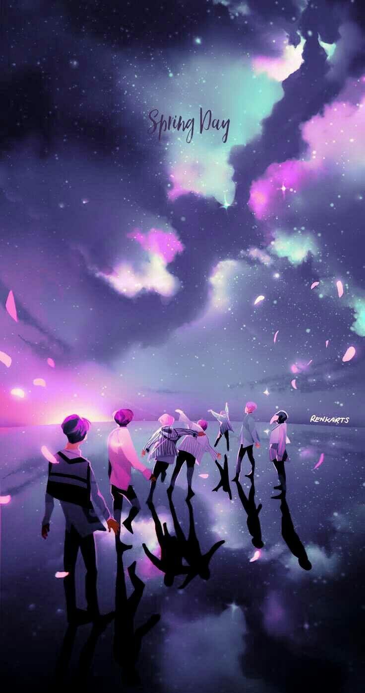 736x1394 I edited the picture a little bit BTS wallpaper Day. BTS