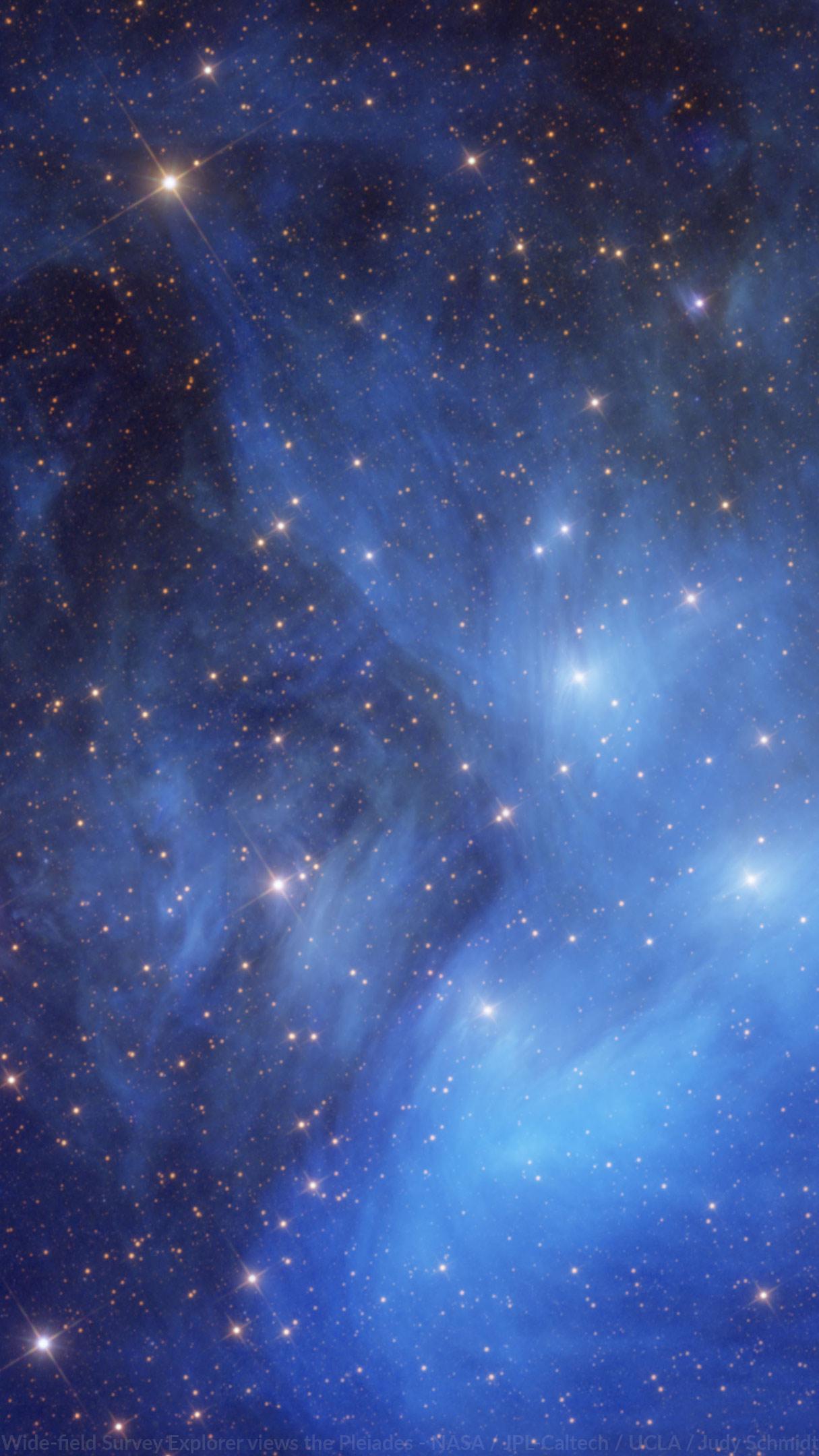 1215x2160 Wallpaper: Blue WISE Pleiades. The Planetary Society