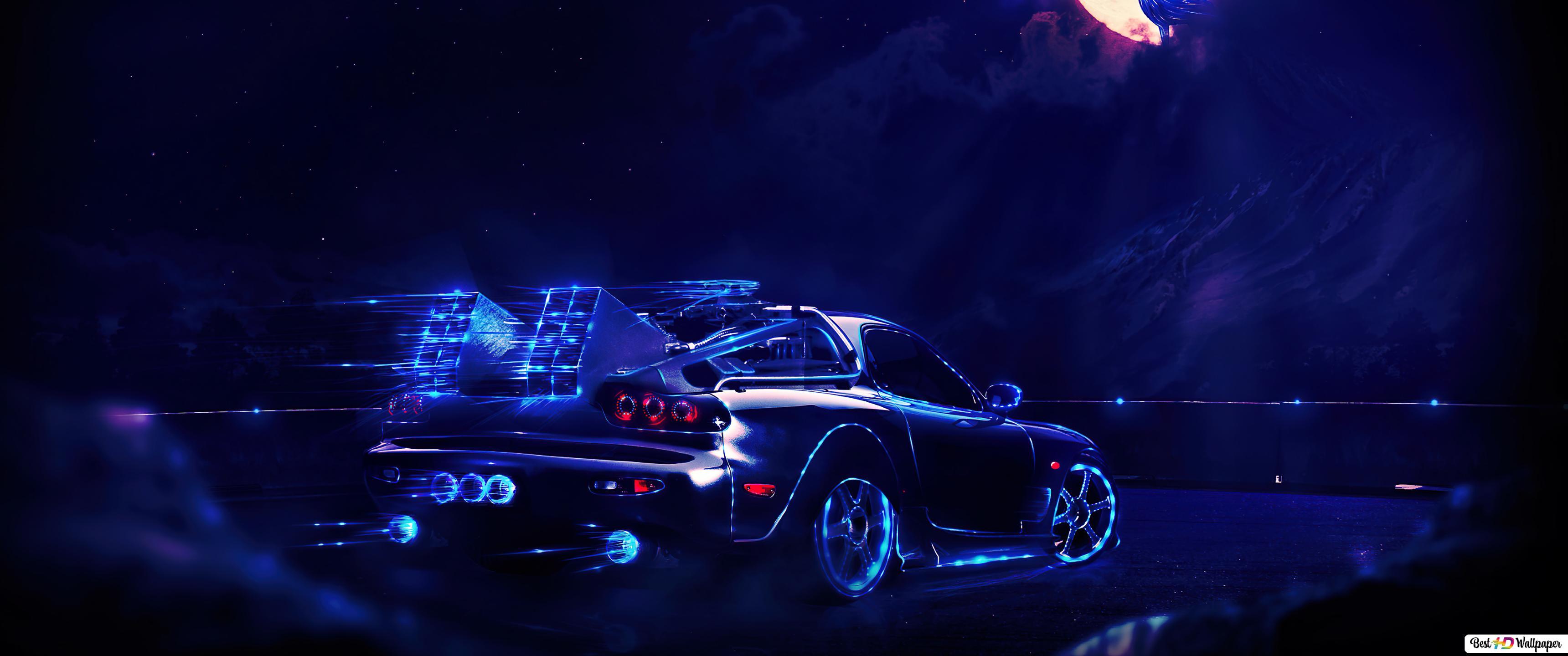 3440x1440 Scifi Car Art HD Wallpaper Download Fi Wallpaper