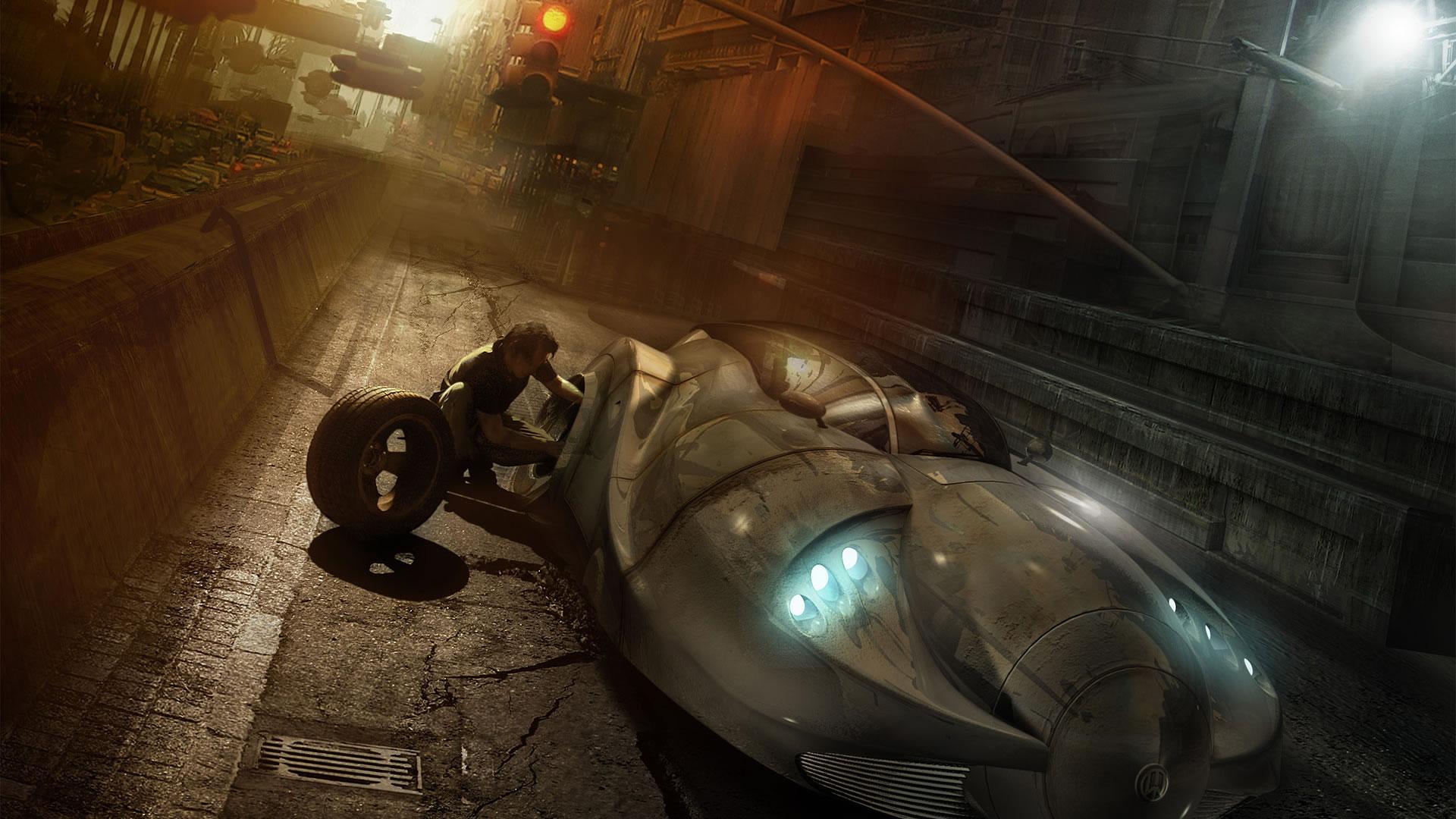 1920x1080 futuristic, artwork, vehicles Wallpaper /