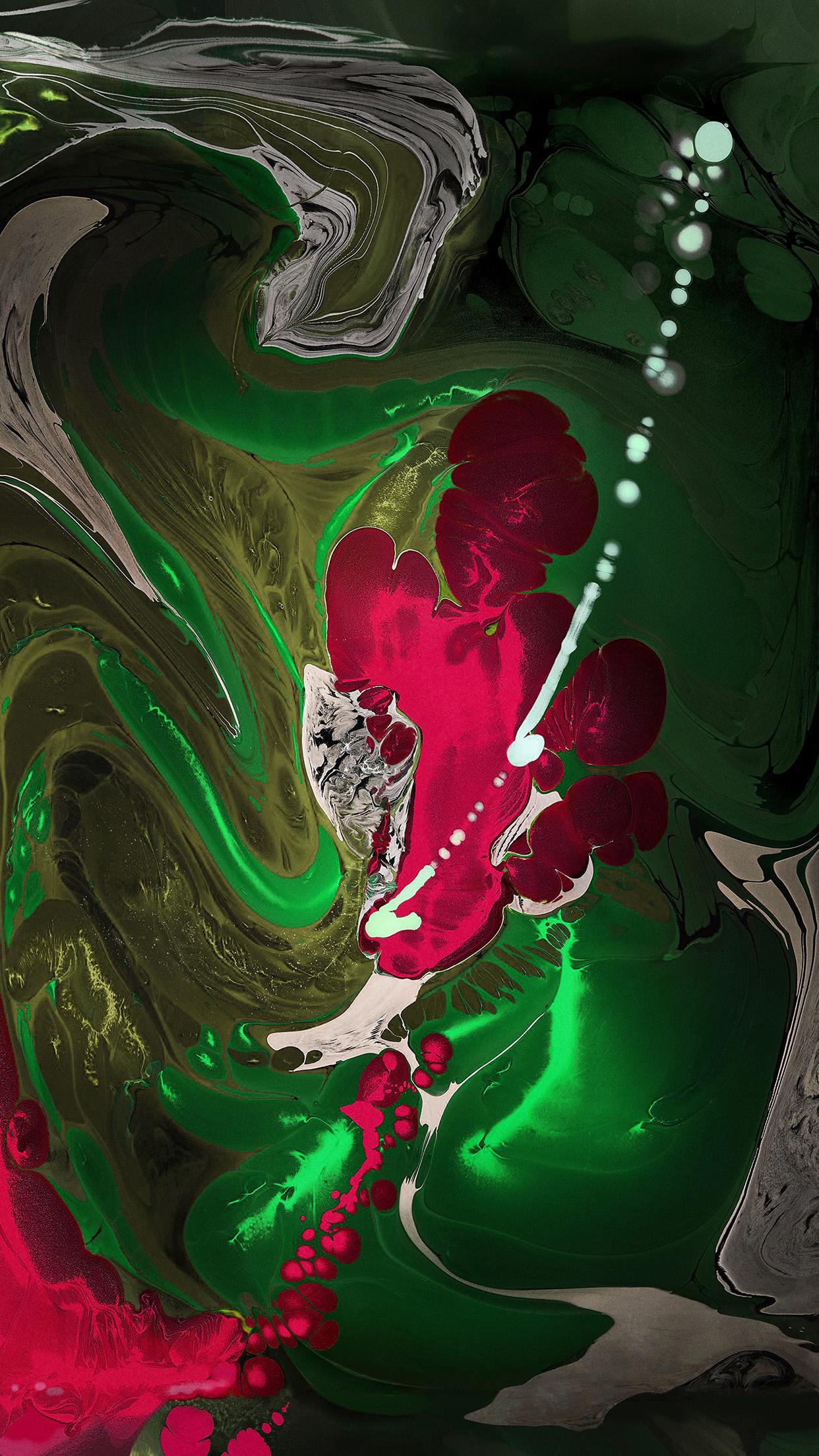 1242x2208 Ipad Paint Weird Apple Art Green Wallpaper