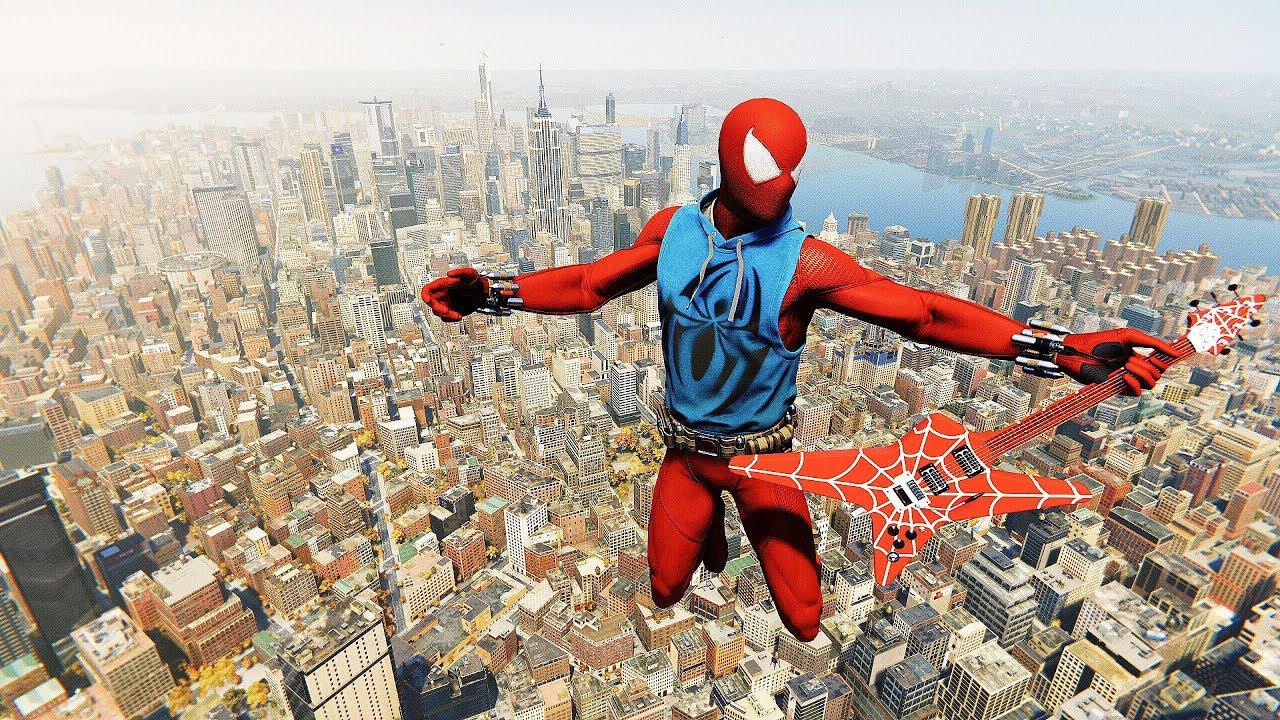 1280x720 Spider Man PS4 Spider Suit Combat & Free Roam Gameplay