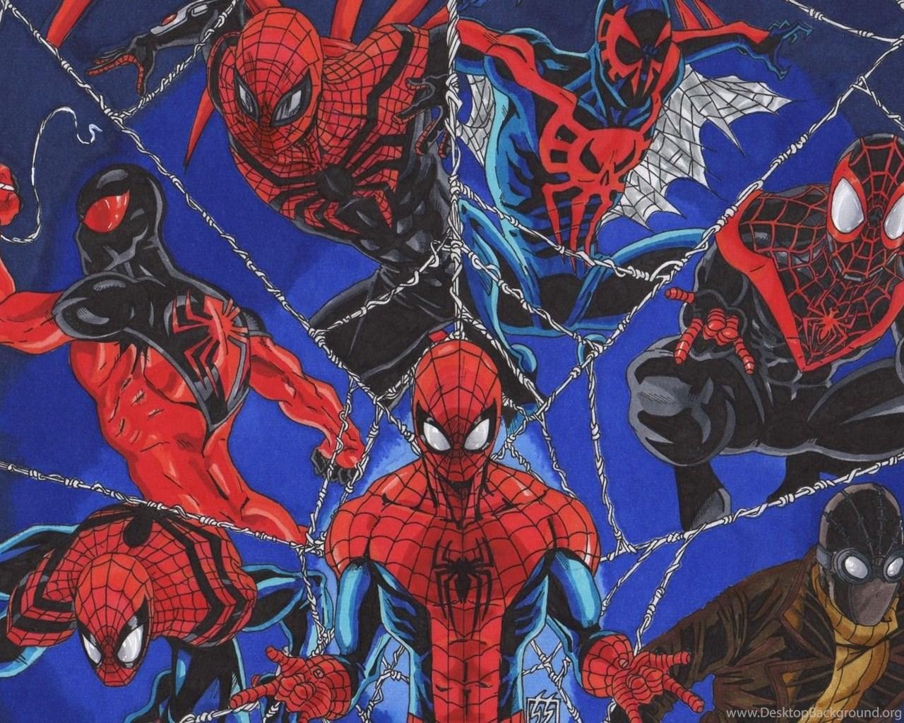 1280x1024 Download Wallpaper Spider man, Ben Reilly, Scarlet Spider, Kaine. Desktop Background