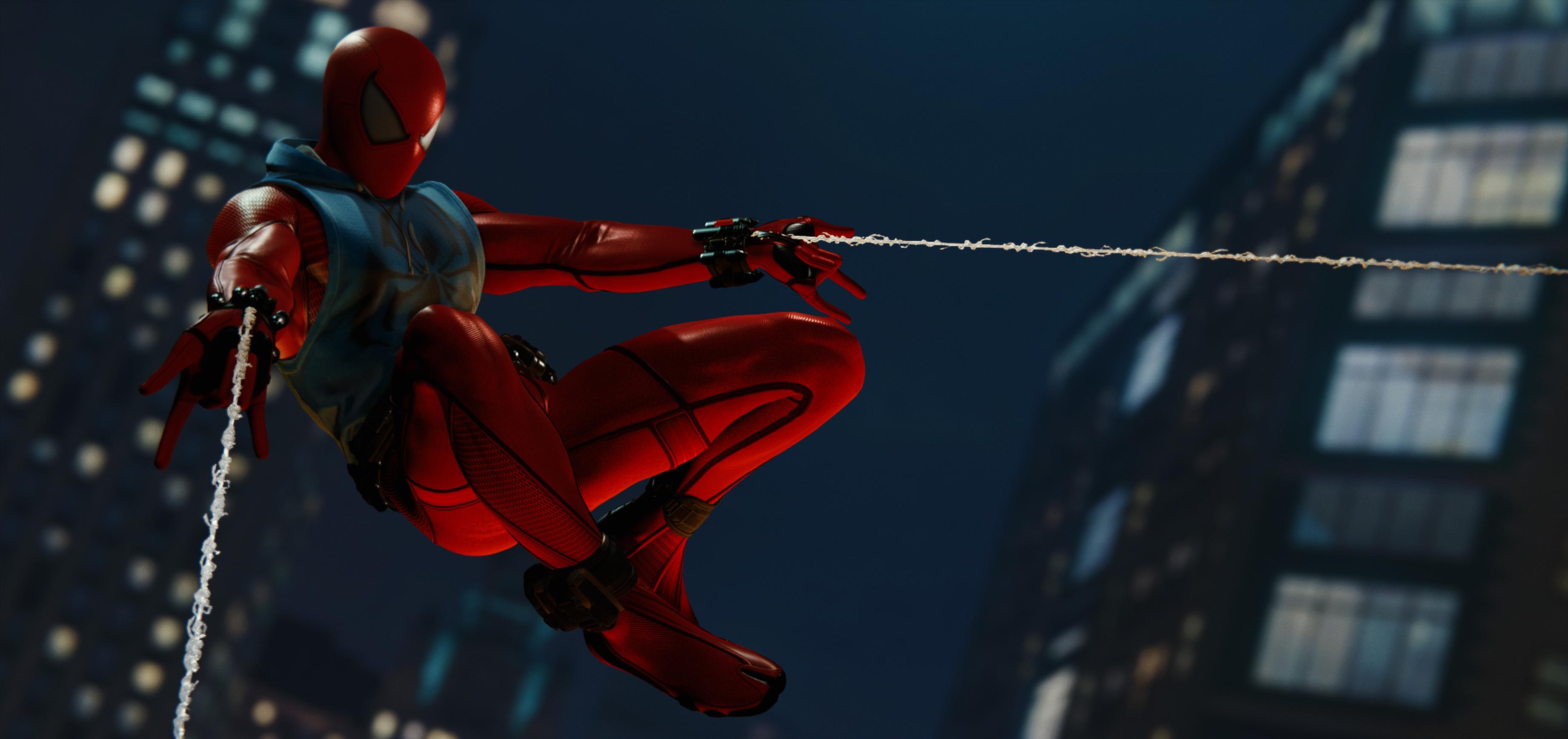 3684x1736 Spider Man PS4 Scarlet Spider