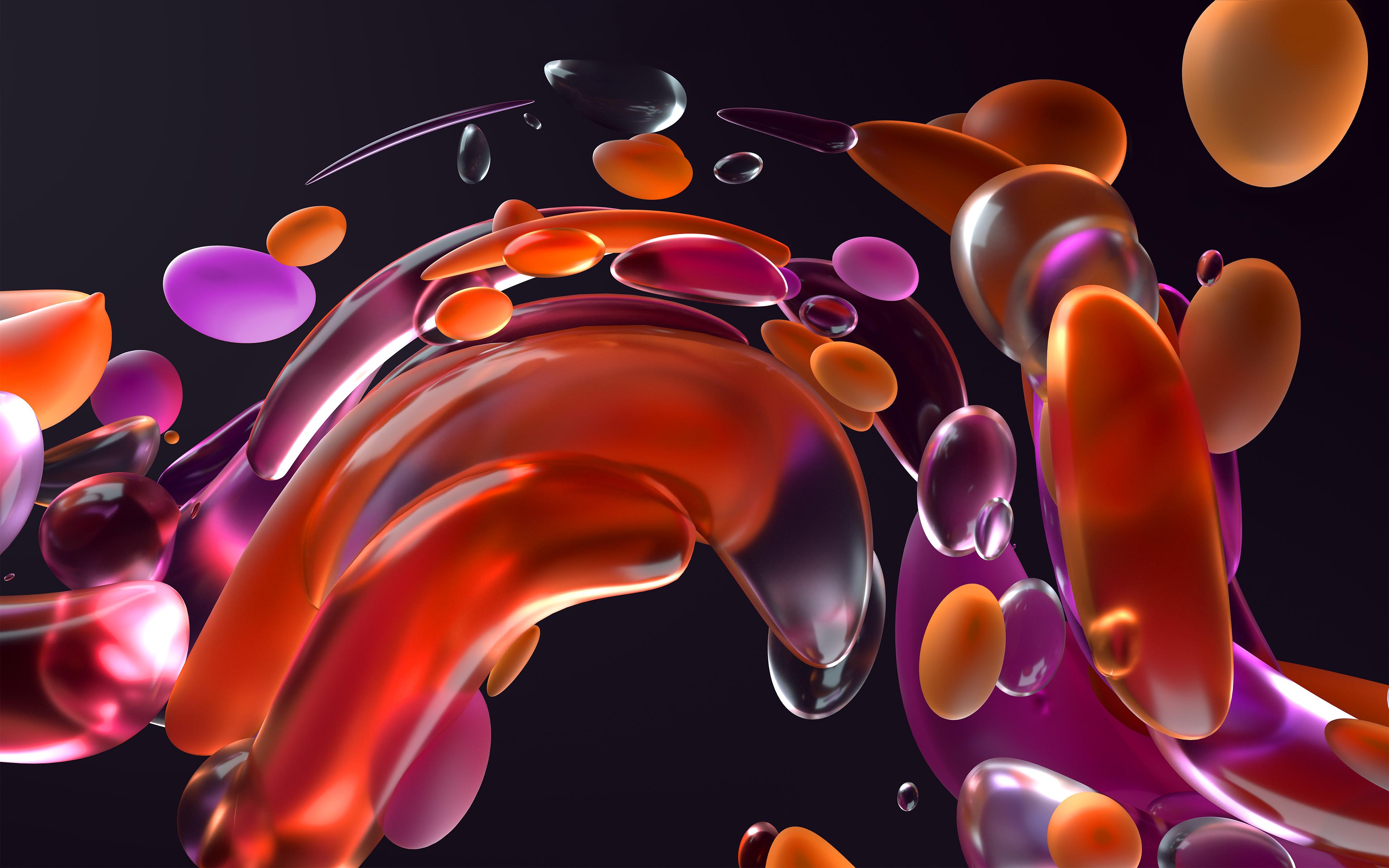 3840x2400 Windows 11 Wallpaper 4K, Dark Mode, Stock, Official, Black background, Abstract