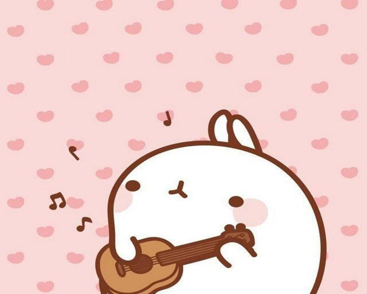 1280x1024 Kawaii Bunny Wallpaper (640x 0.03 Mb)