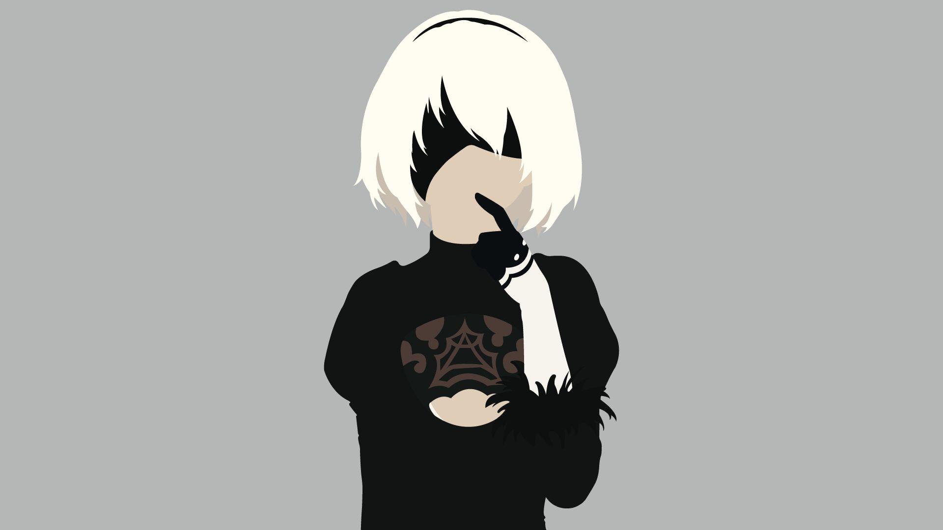 1920x1080 Desktop Wallpaper 2 B, Yorha No.2 Type B, Minimal, Nier: Automata, HD Image, Picture, Background, Ineylh