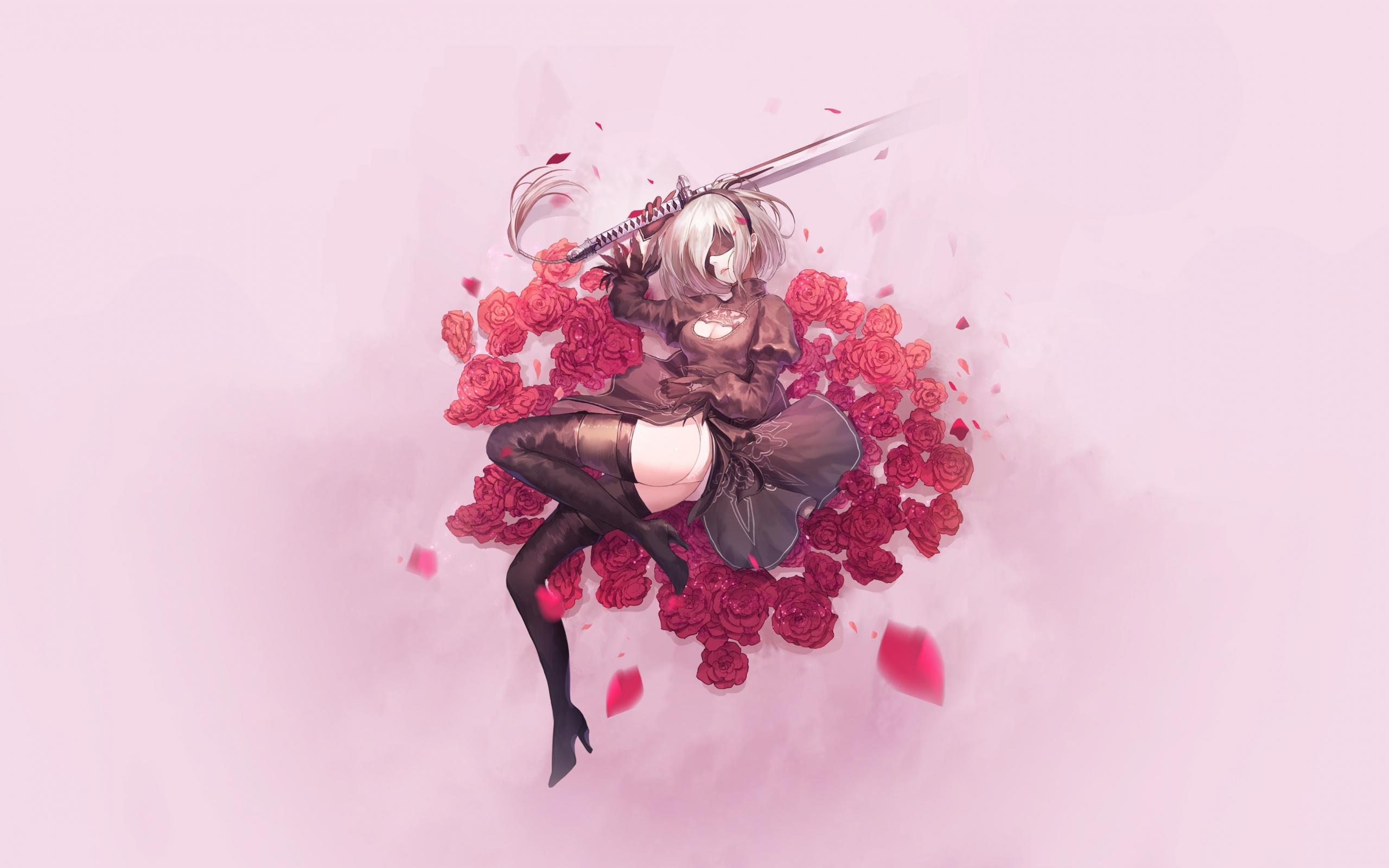 2560x1600 Download 2560x1600 wallpaper yorha no.2 type b, lying down, nier: automata, video game, dual wide, widescreen 16: widescreen, 2560x1600 HD image, background, 2263