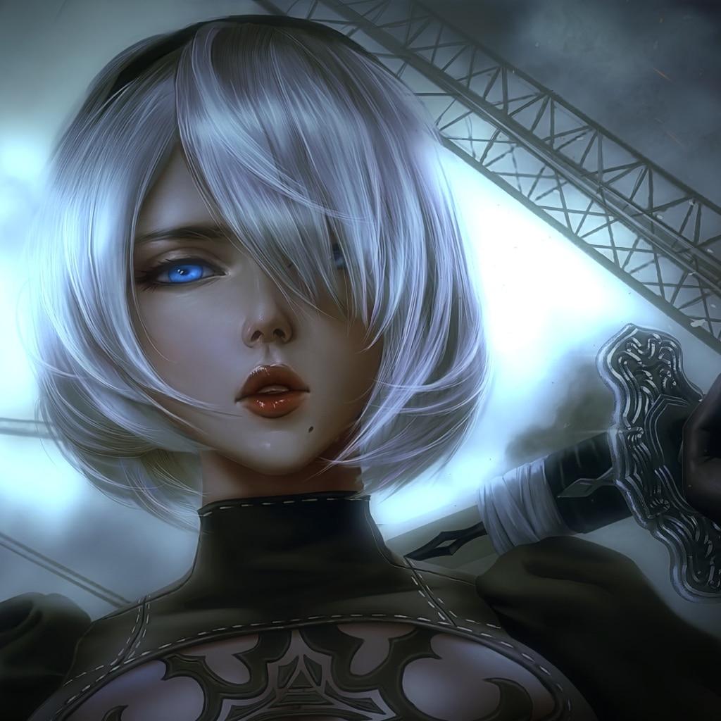 1024x1024 Yorha 2b Nier Automata [4K]