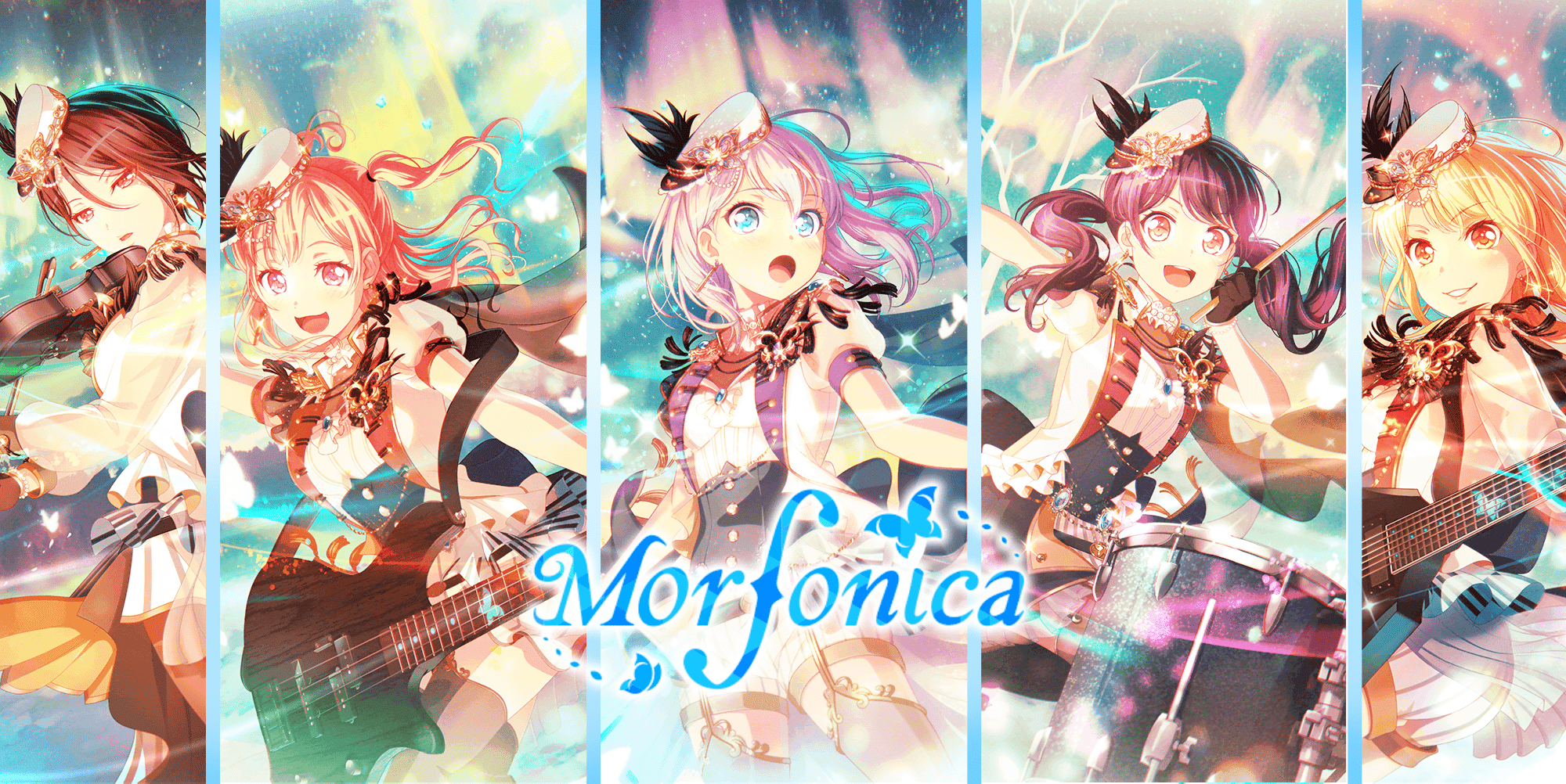2000x1002 I made a Morfonica wallpaper I hope it's good!. Feed. Community. Bandori Party Dream! Girls Band Party