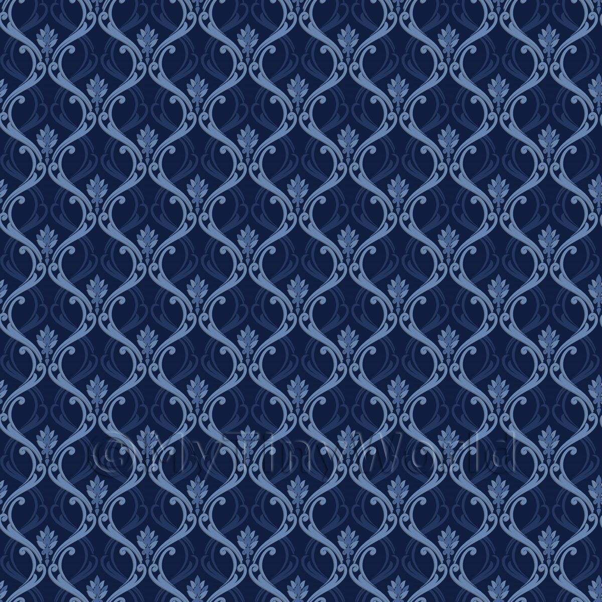 1200x1200 Navy Patterned Wallpaper Wallpaper For House