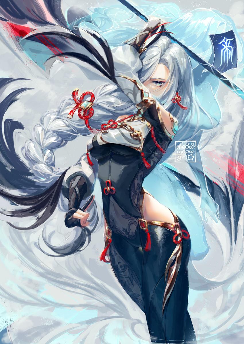 850x1200 shenhe (genshin impact) drawn