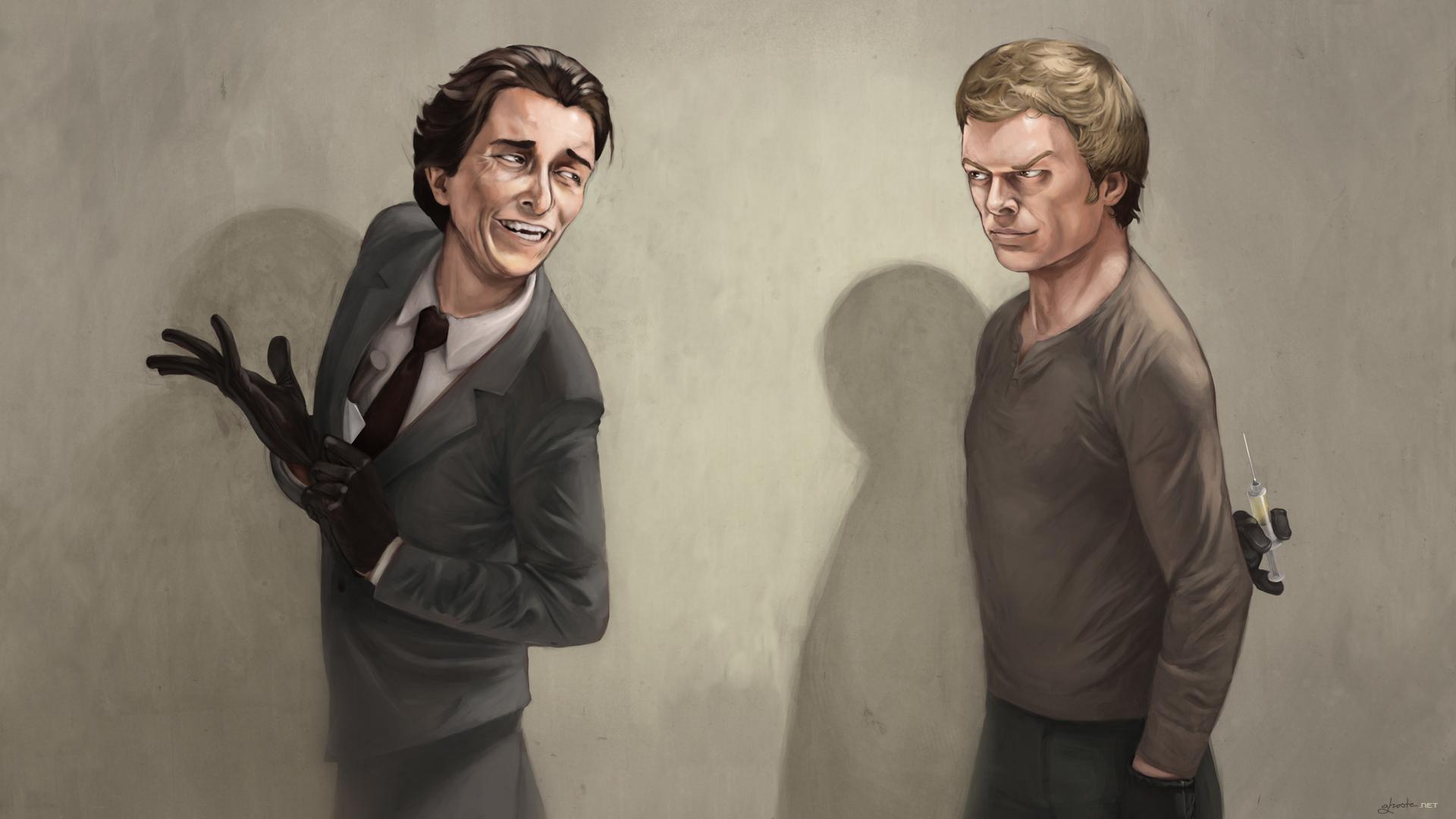 1920x1080 Dexter, American Psycho, killers, crossovers, Patrick Bateman Wallpaper /