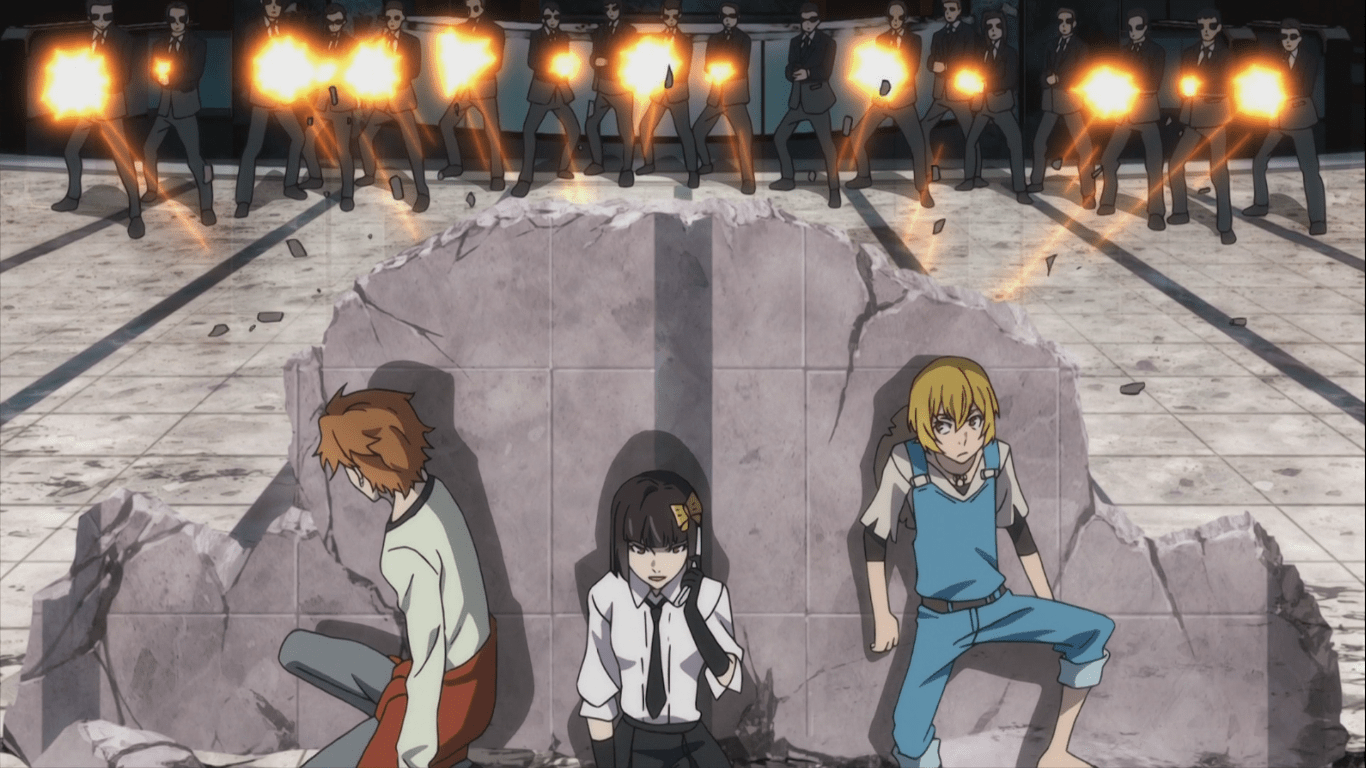 1366x768 Akiko Yosano, Kenji Miyazawa, and Jun'ichirō Tanizaki vs. Port Mafia. Bungo Stray Dogs