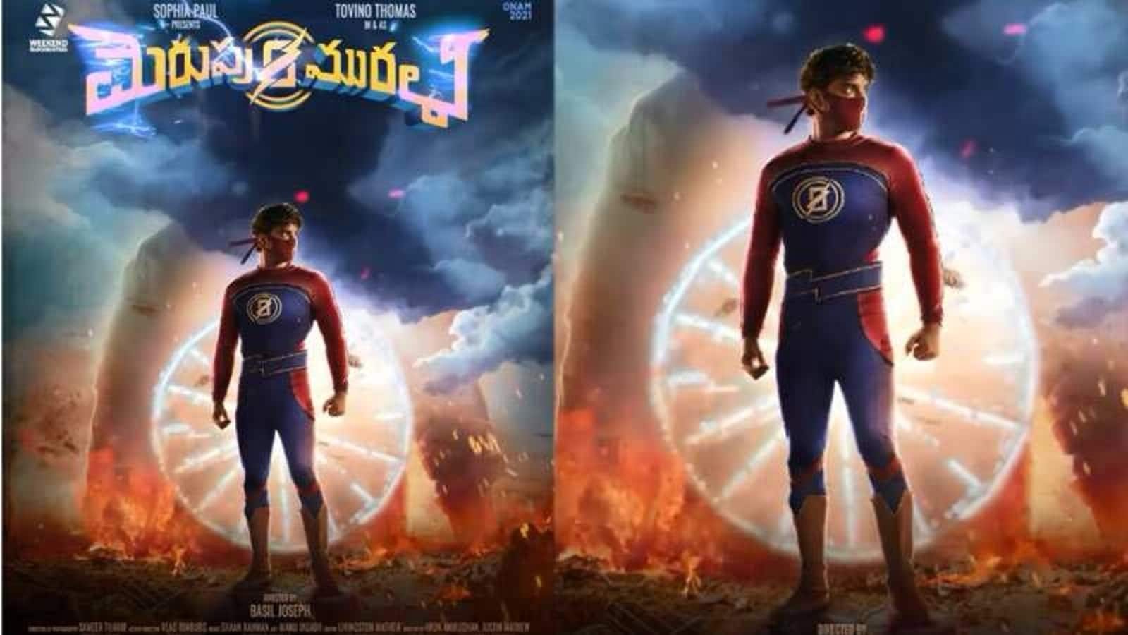 1600x900 Minnal Murali poster: Mohanlal shares motion poster featuring Tovino Thomas
