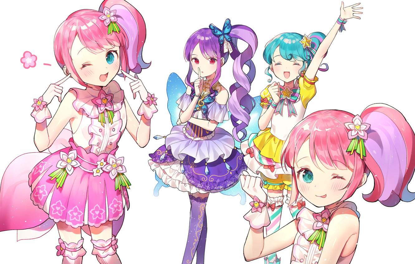 1332x850 Wallpaper Canon, pripara, azit down, junon, pinon image for desktop, section сёнэн