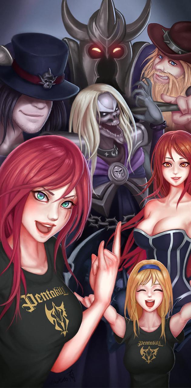 630x1280 PENTAKILL wallpaper