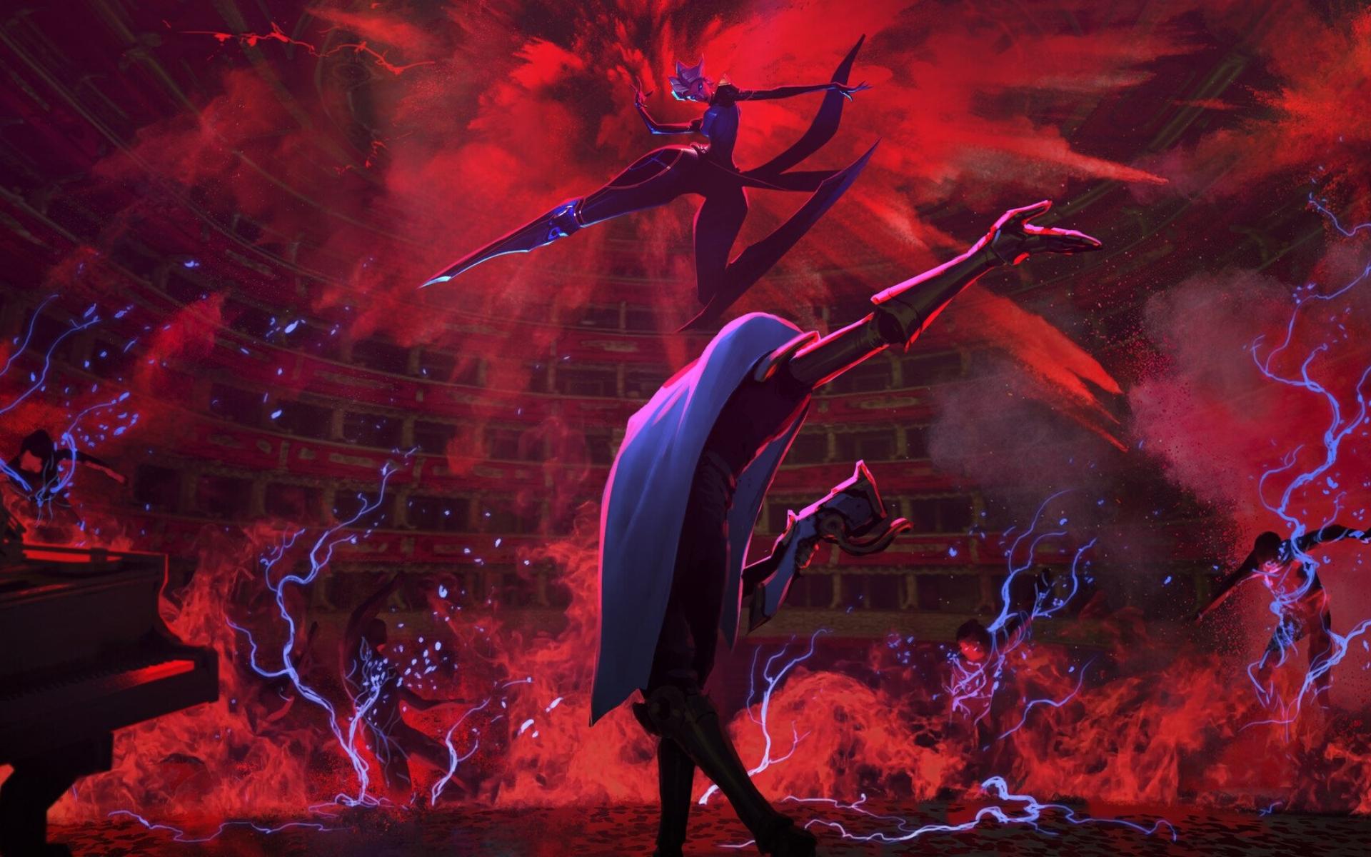 1920x1200 Wallpaper Camille Jhin, Art, Pentakill, dr Camille Saroyan, Purple, Background Free Image